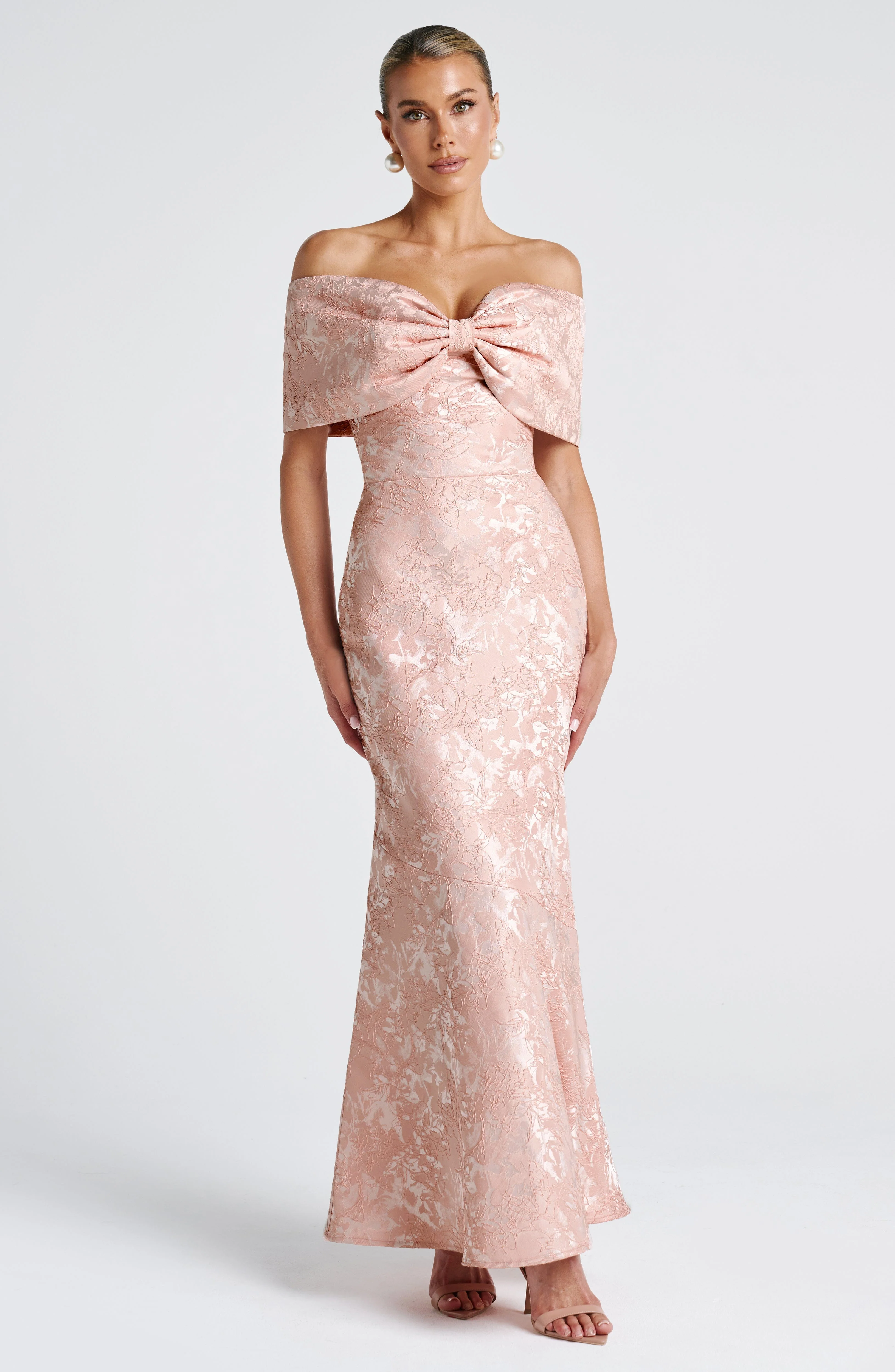 Emberly Maxi Dress - Soft Peach - Image 9