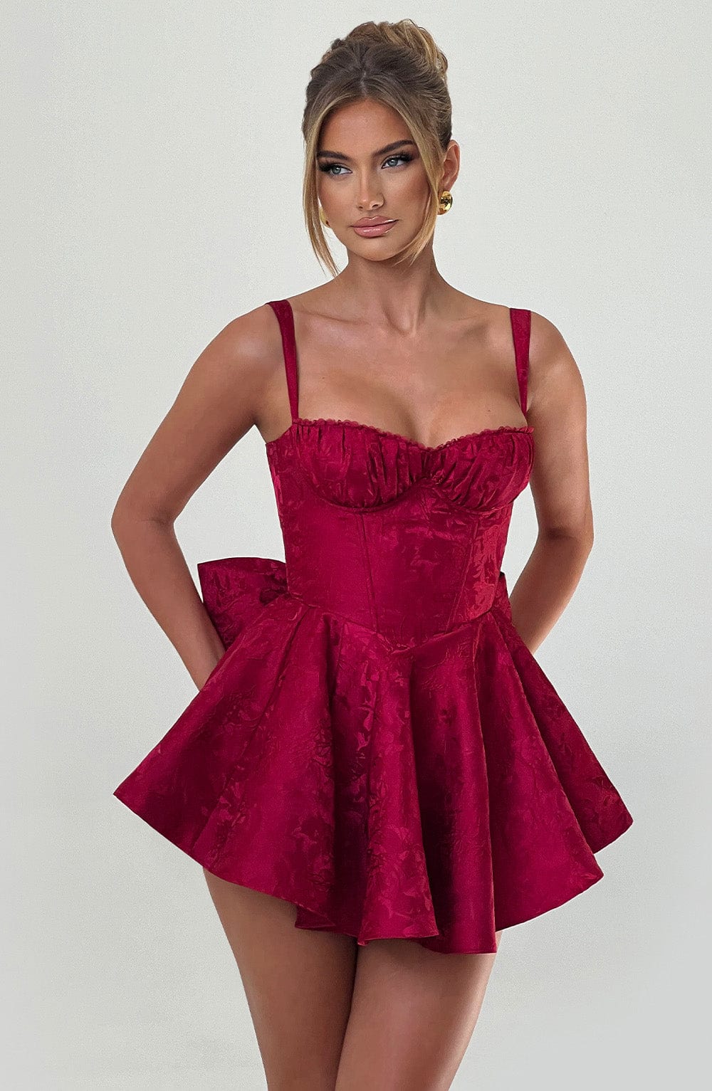 Emelie Playsuit - Red - Image 15