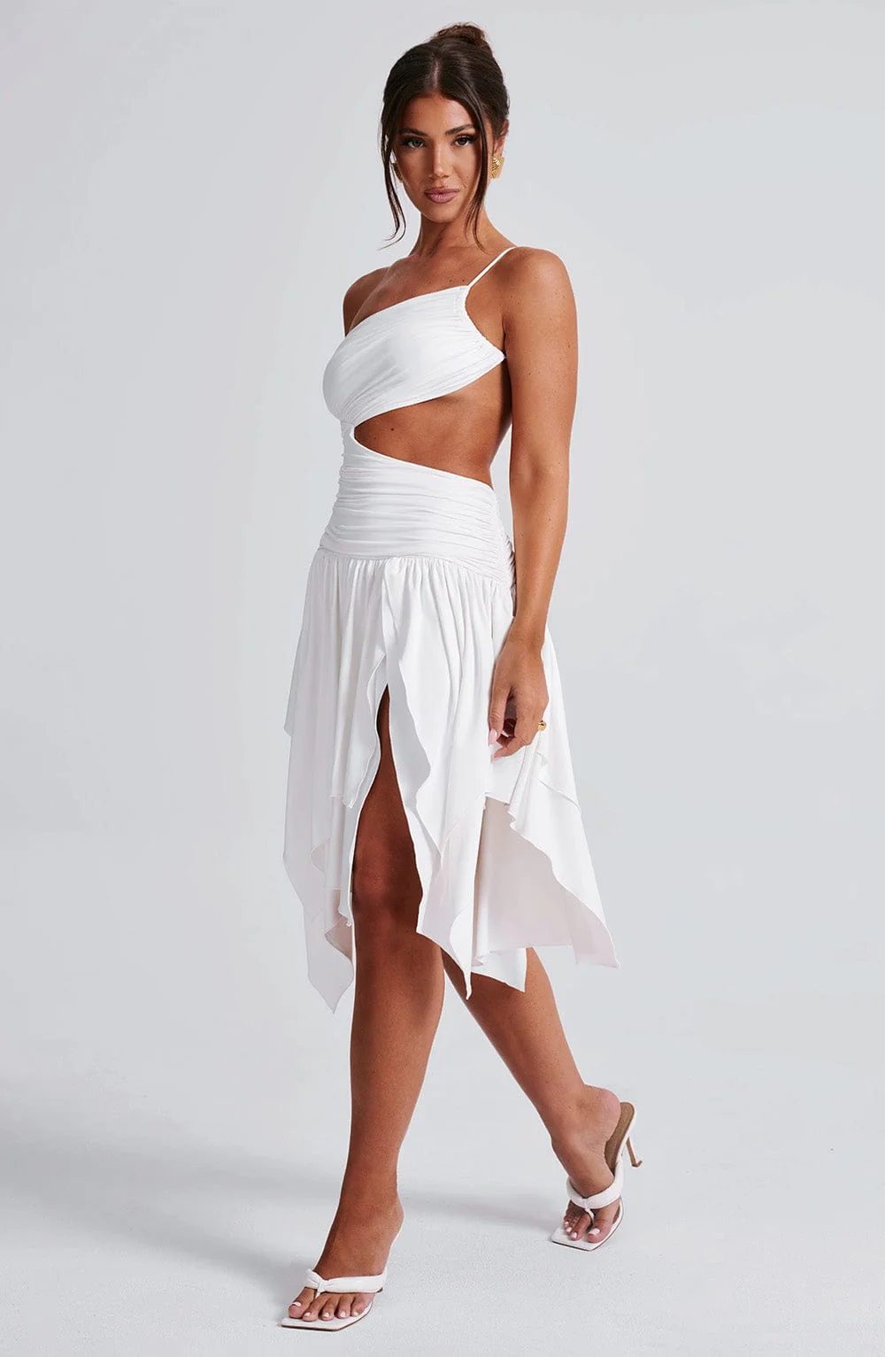 Emeline Midi Dress - White - Image 8