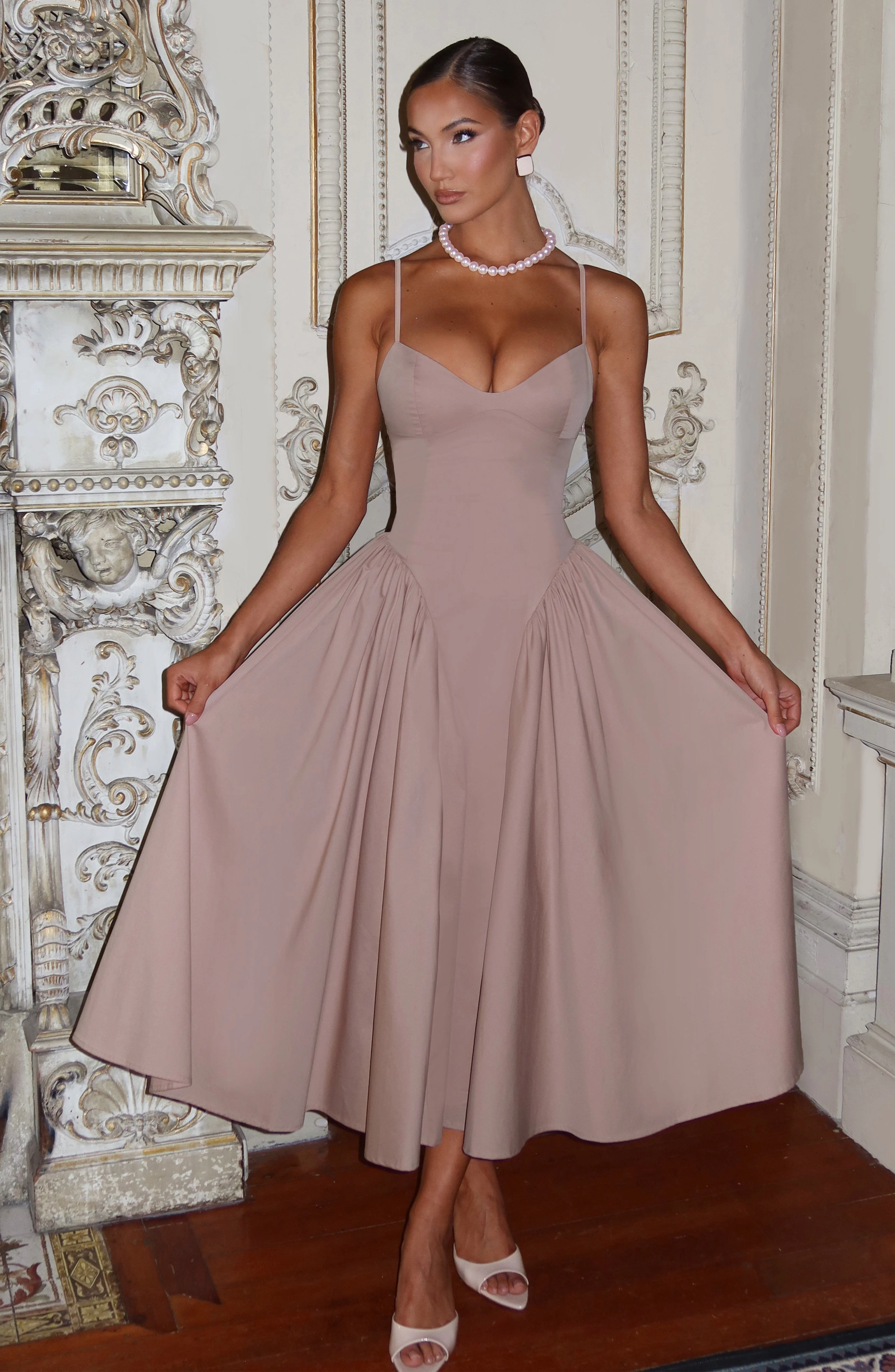 Emerson Midi Dress - Clay - Image 3