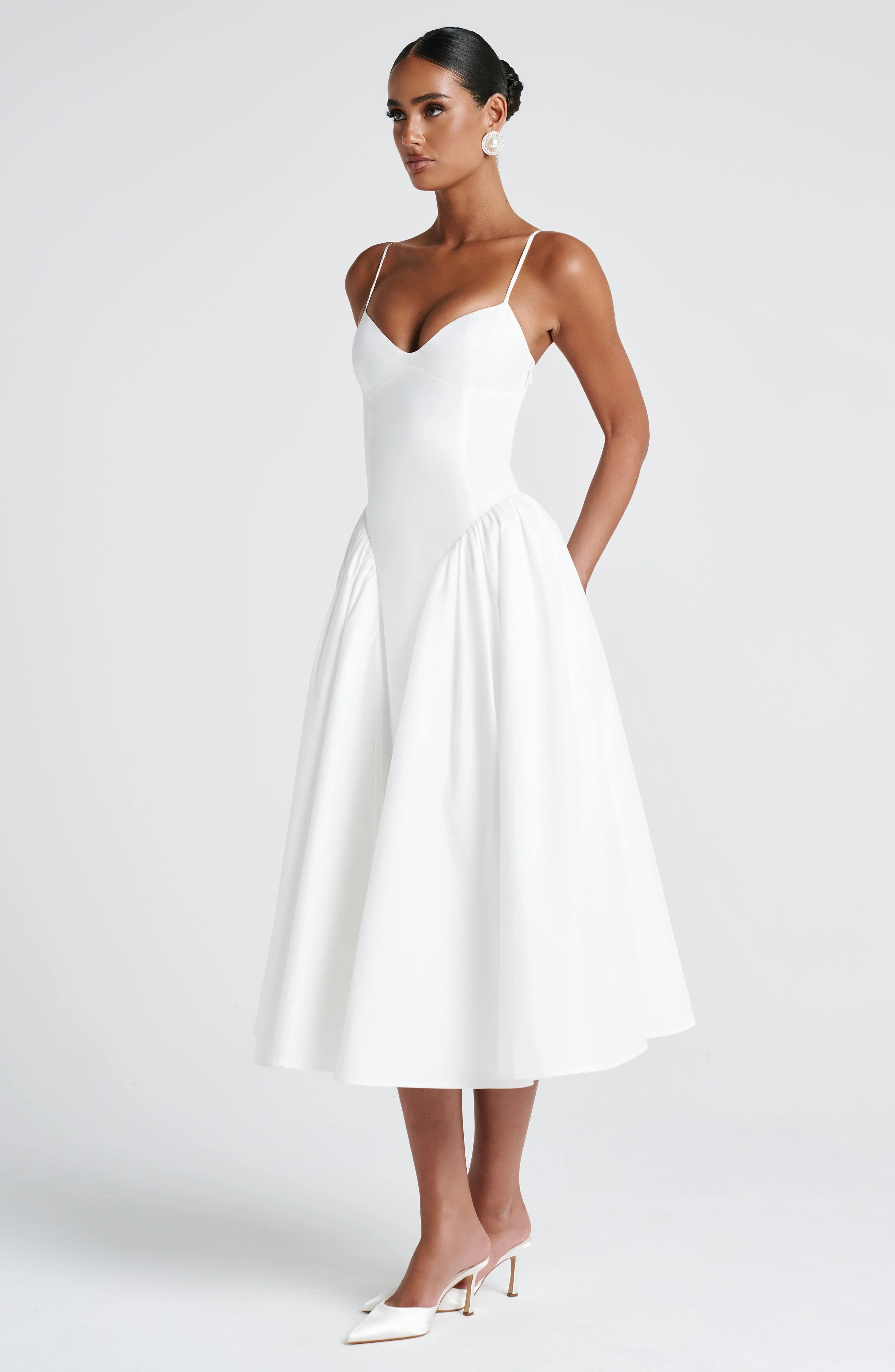 Emerson Midi Dress - Ivory - Image 10