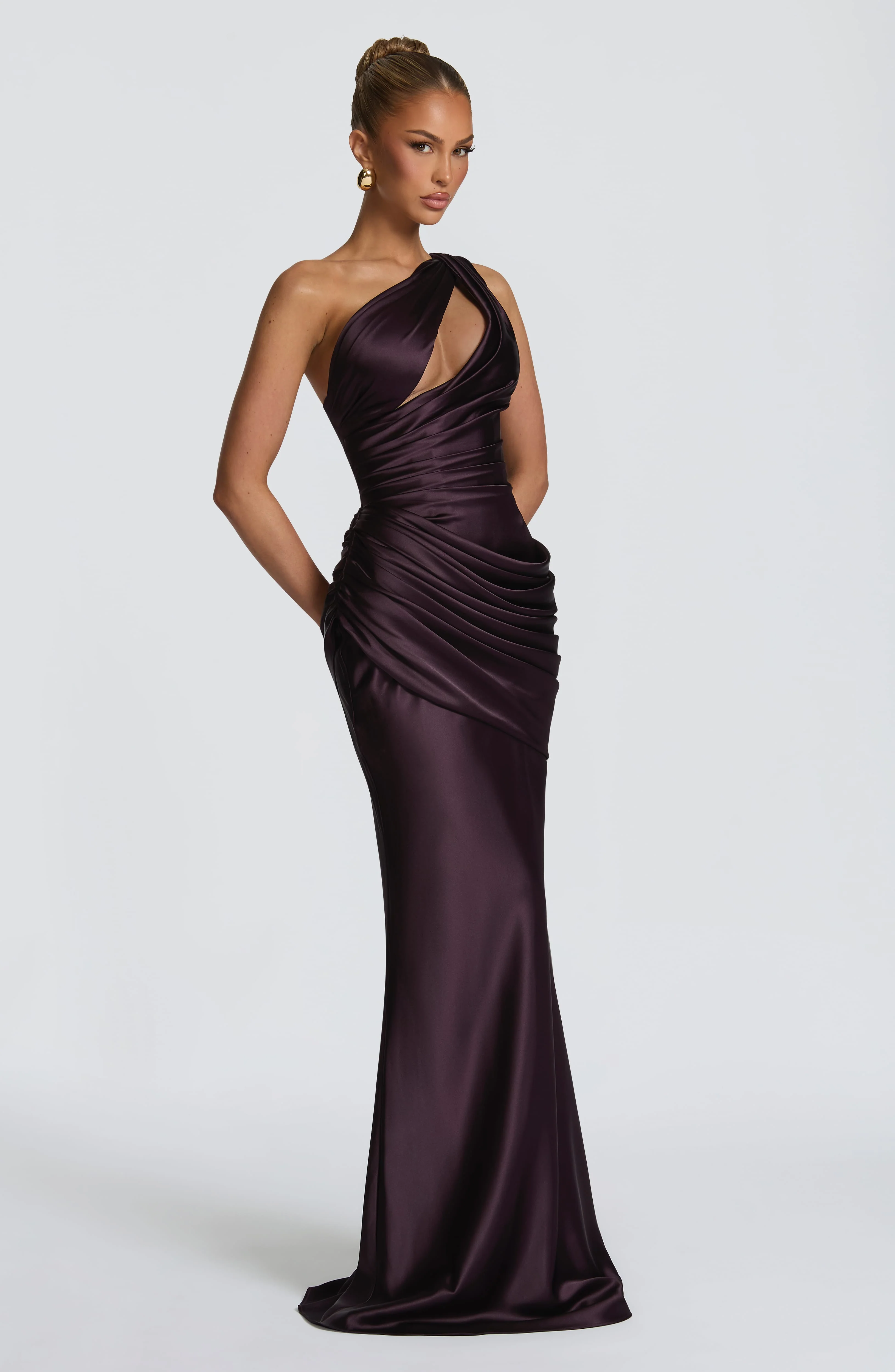 Emina Maxi Dress - Plum - Image 3