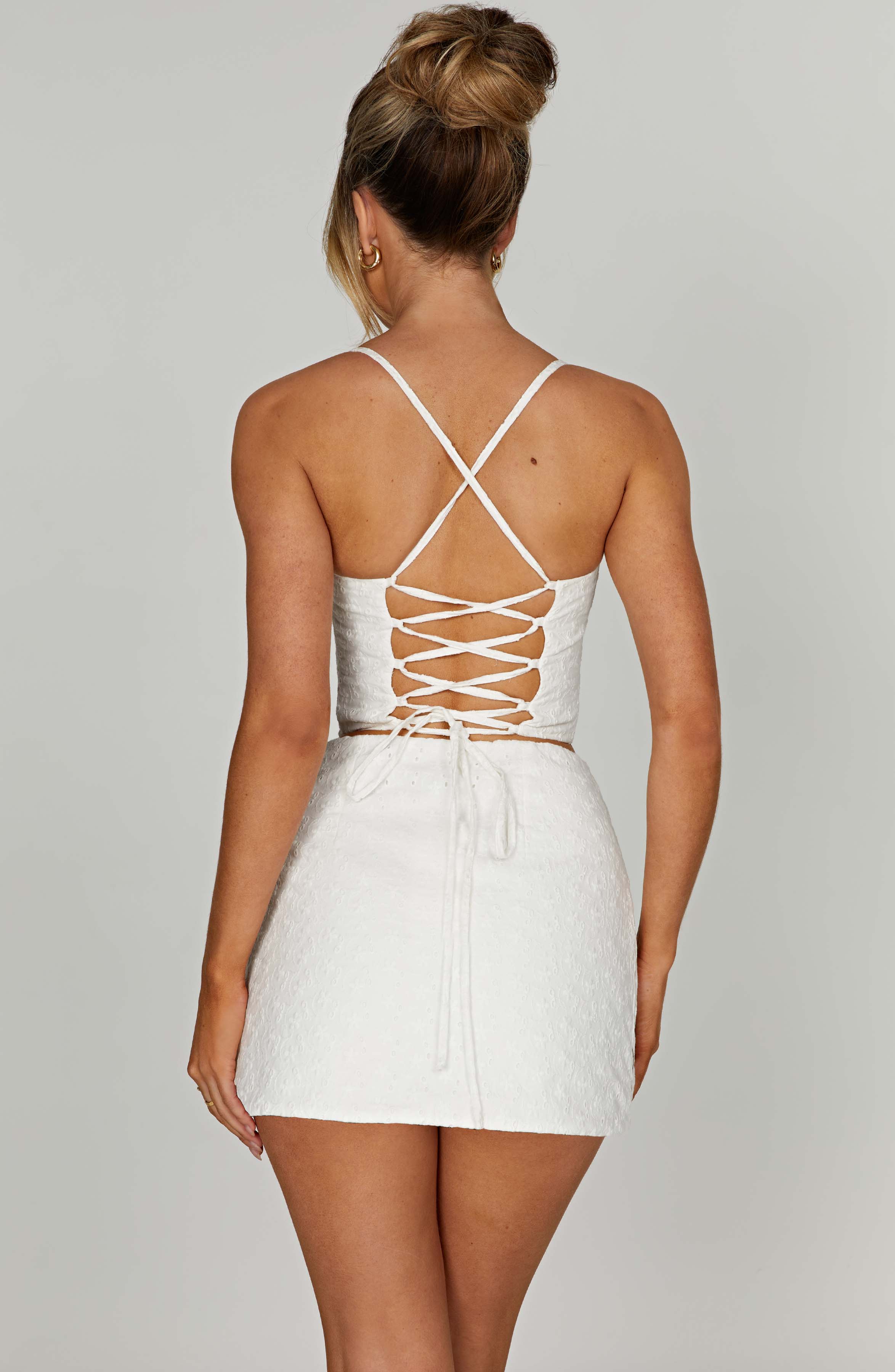 Erika Mini Skirt - Ivory - Image 6