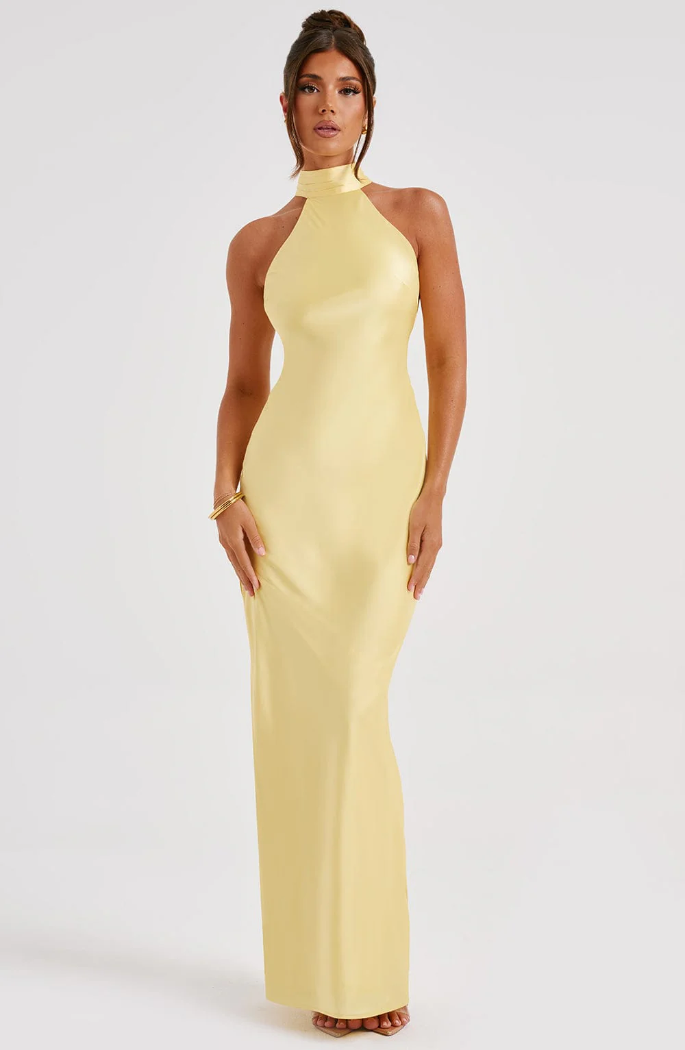 Etta Maxi Dress - Lemon - Image 10