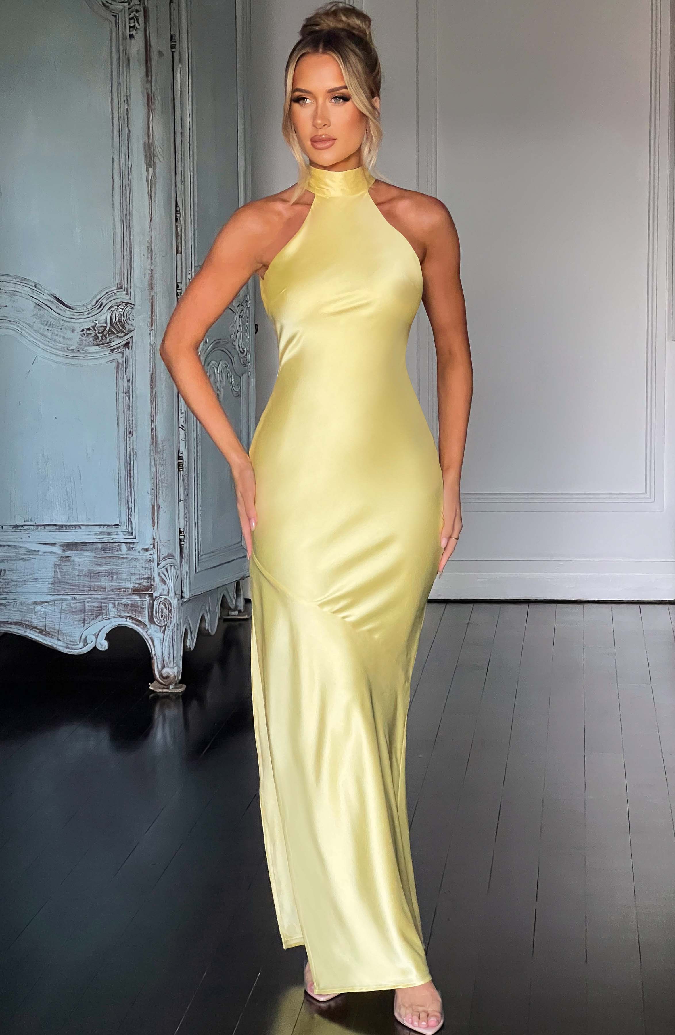 Etta Maxi Dress - Lemon - Image 4