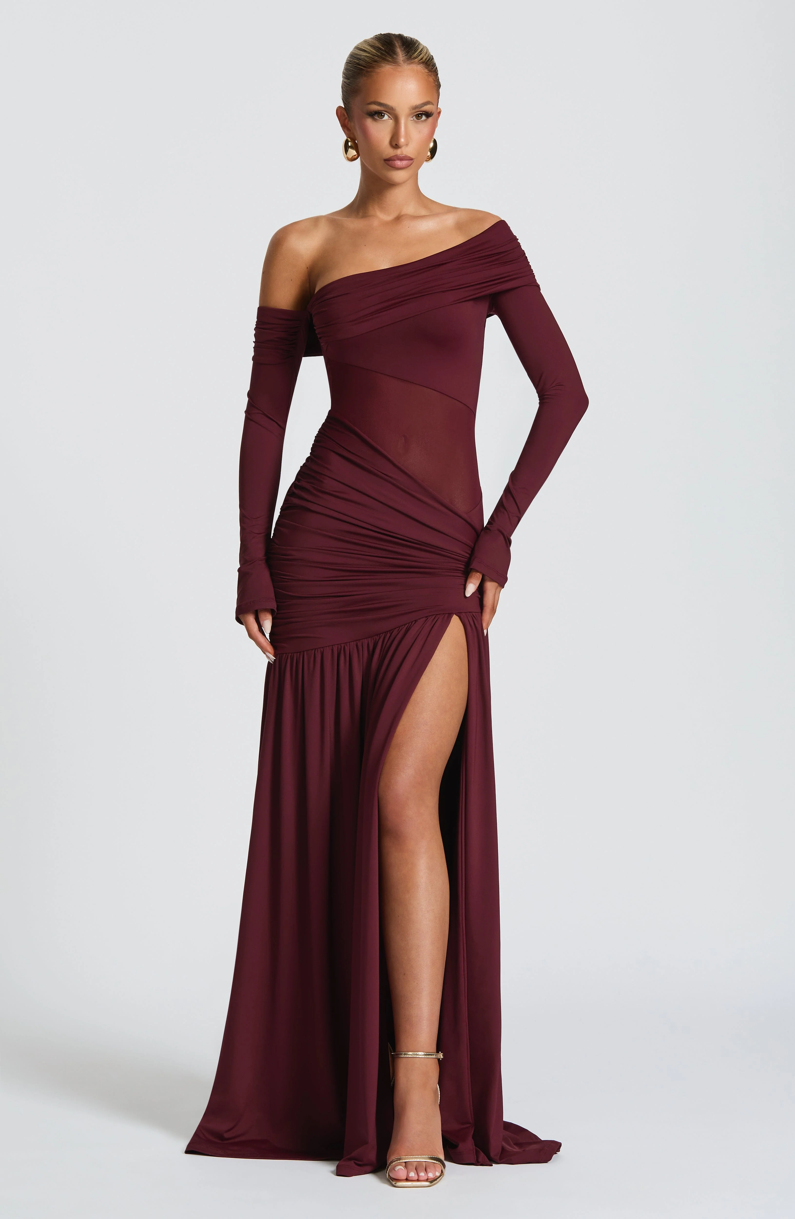 Ettalie Maxi Dress - Cherry Lacquer - Image 4