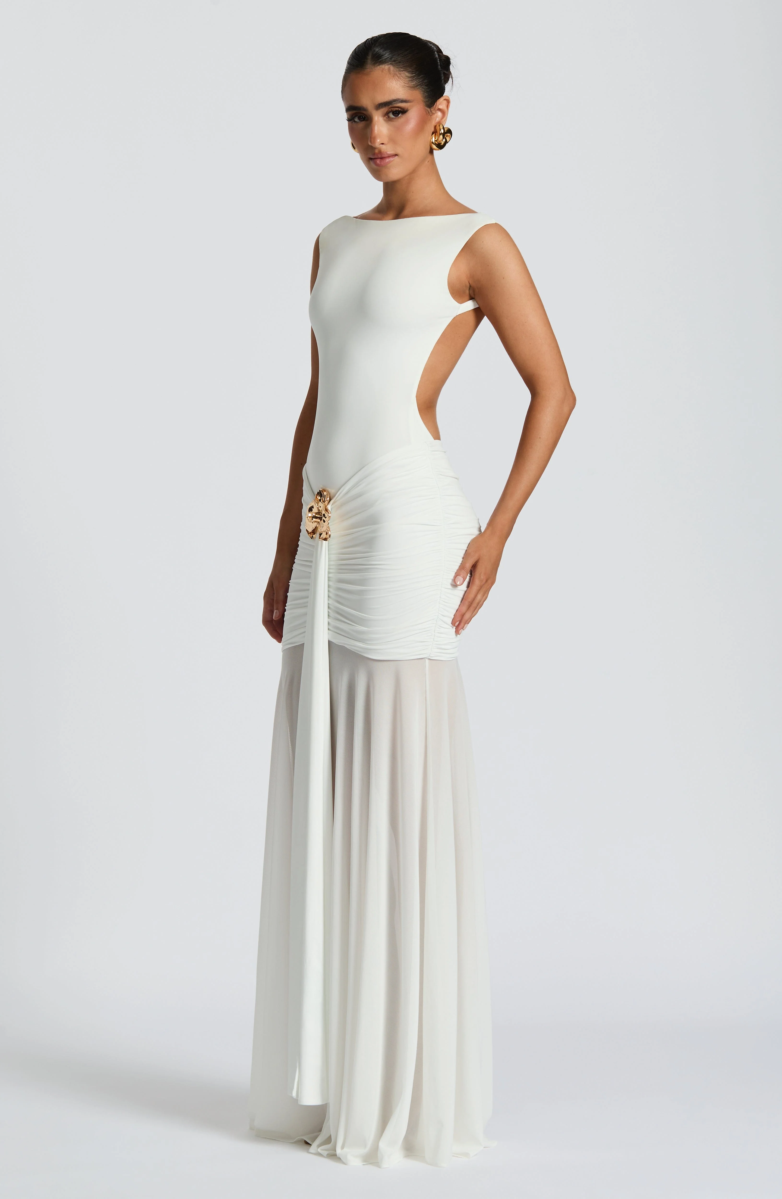 Fae Maxi Skirt - White - Image 9