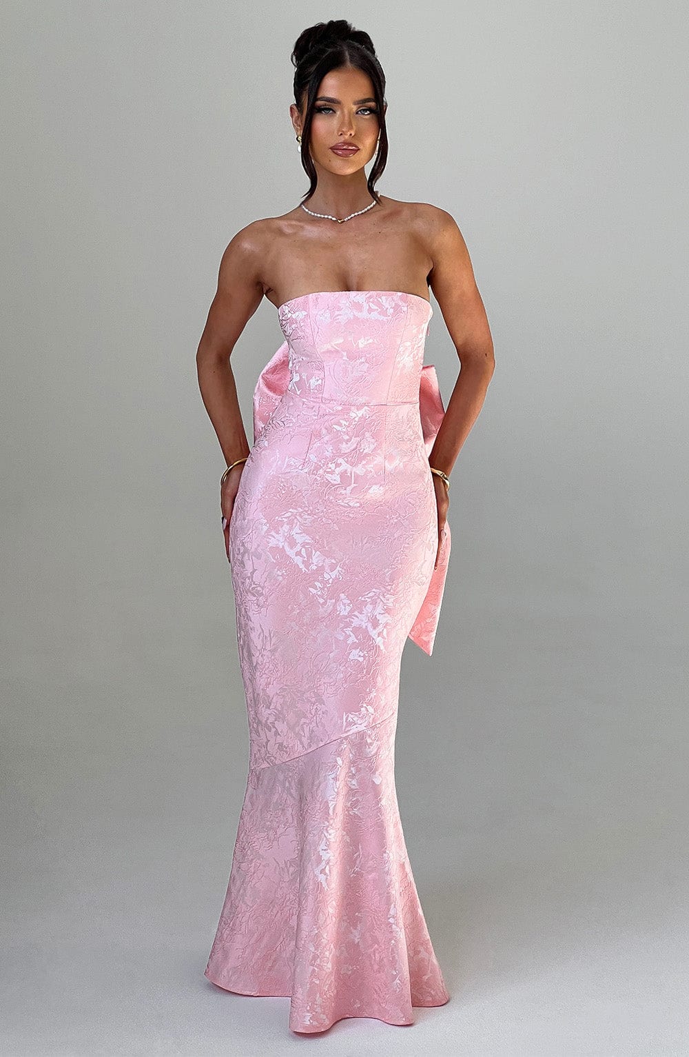 Felicity Maxi Dress - Blush - Image 3