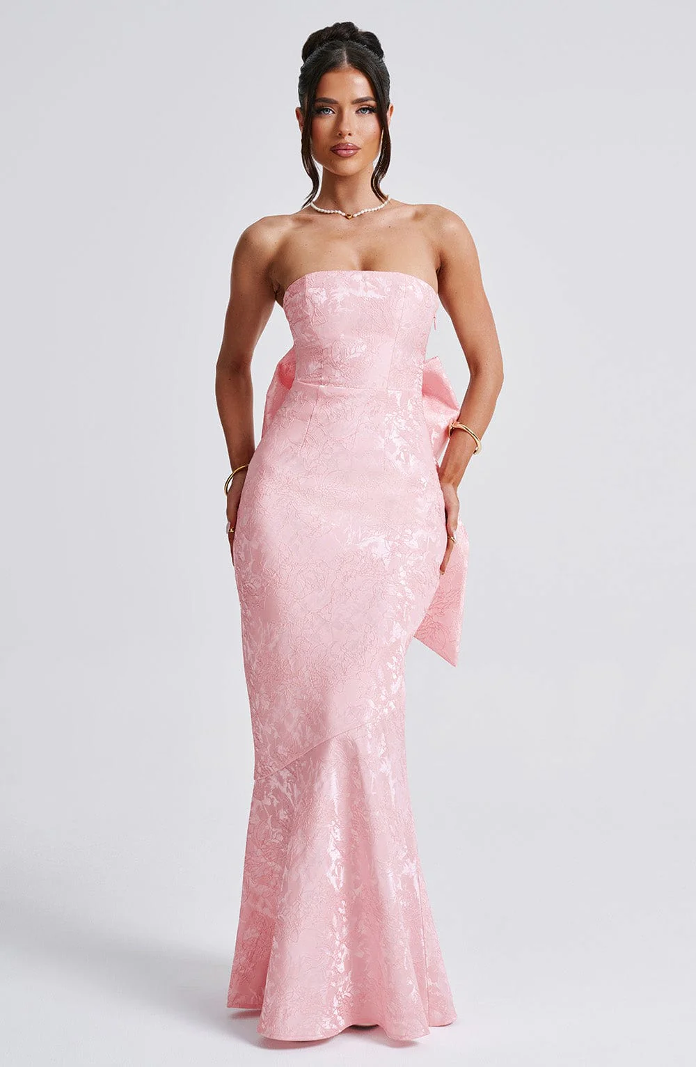 Felicity Maxi Dress - Blush - Image 7