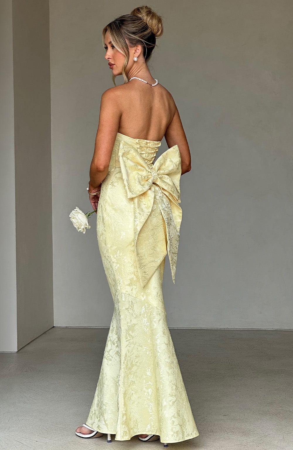 Felicity Maxi Dress - Lemon - Image 3
