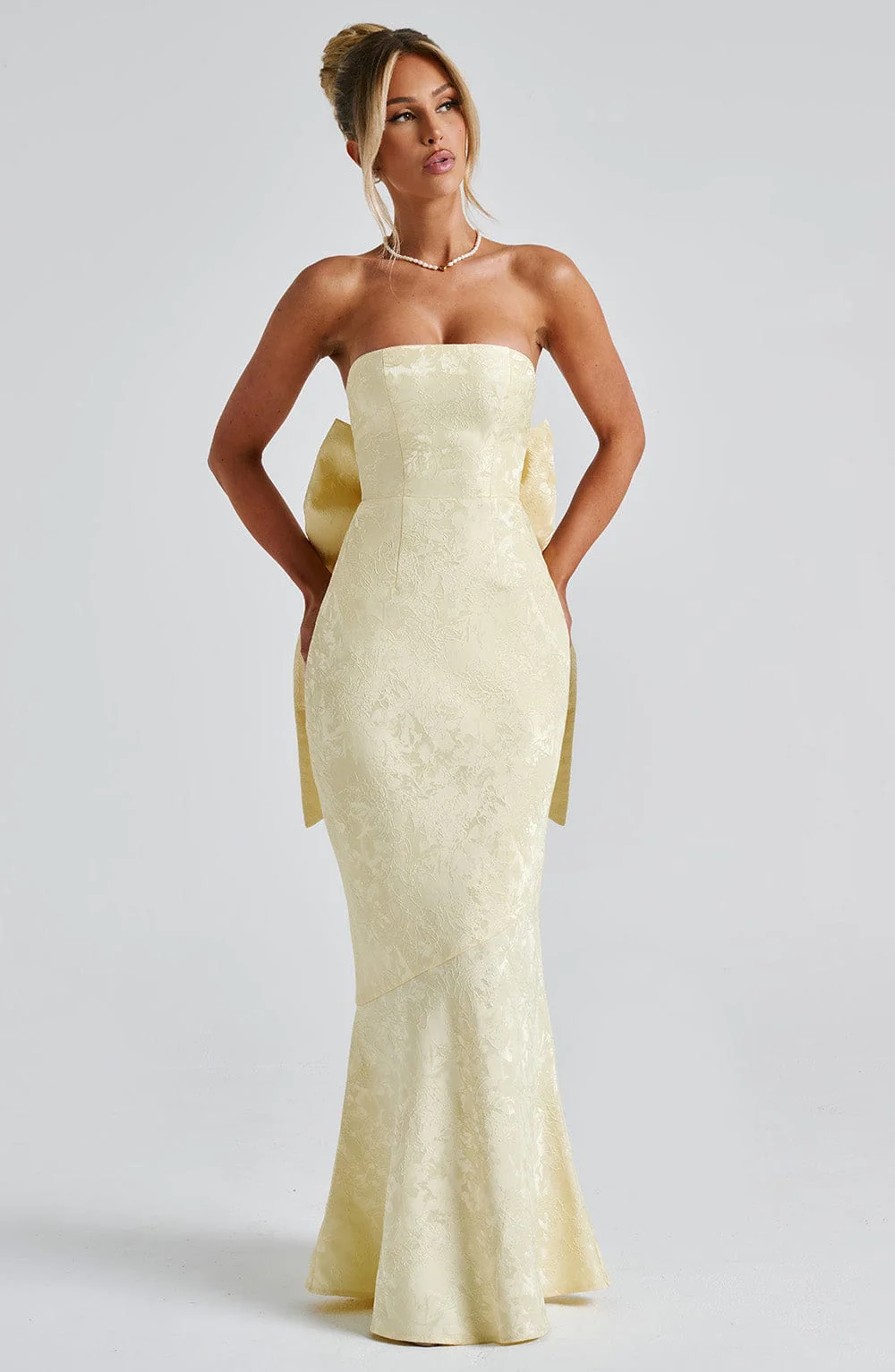 Felicity Maxi Dress - Lemon - Image 5
