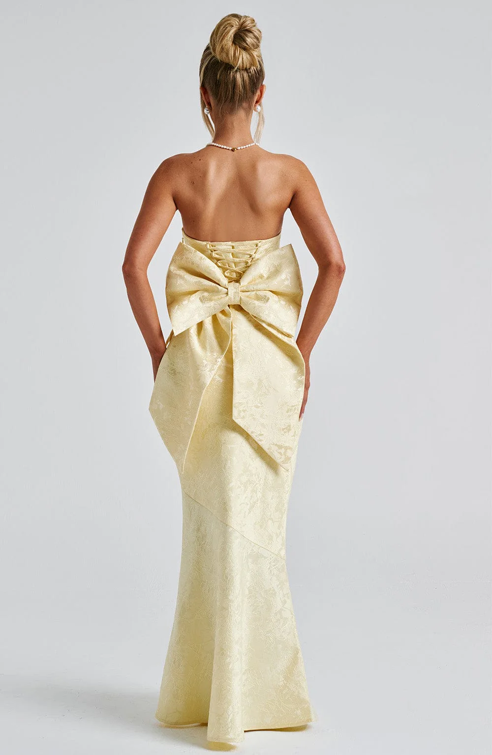 Felicity Maxi Dress - Lemon - Image 6