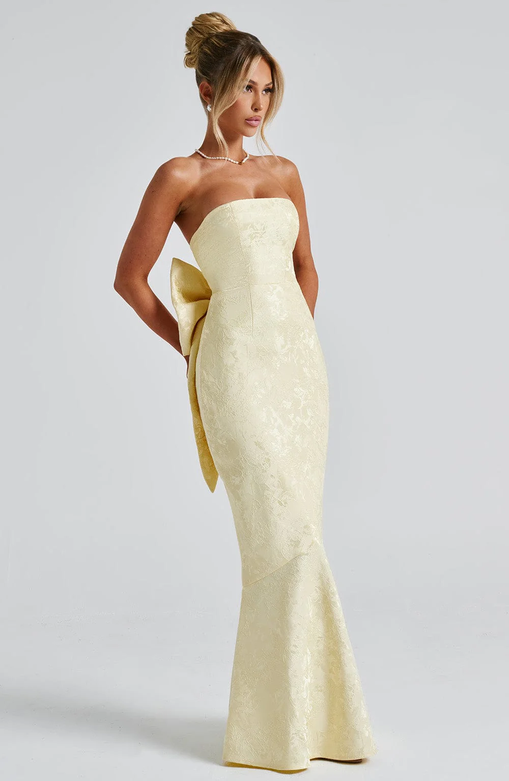 Felicity Maxi Dress - Lemon - Image 7