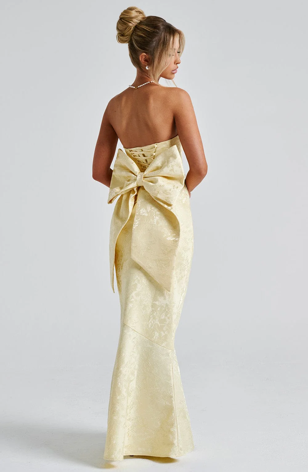 Felicity Maxi Dress - Lemon - Image 8