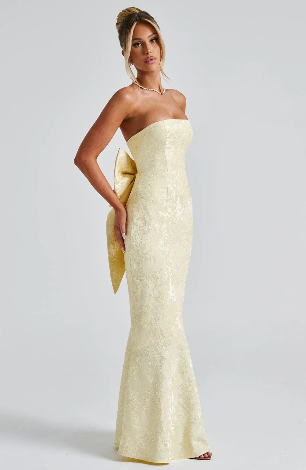 Felicity Maxi Dress - Lemon - Image 9