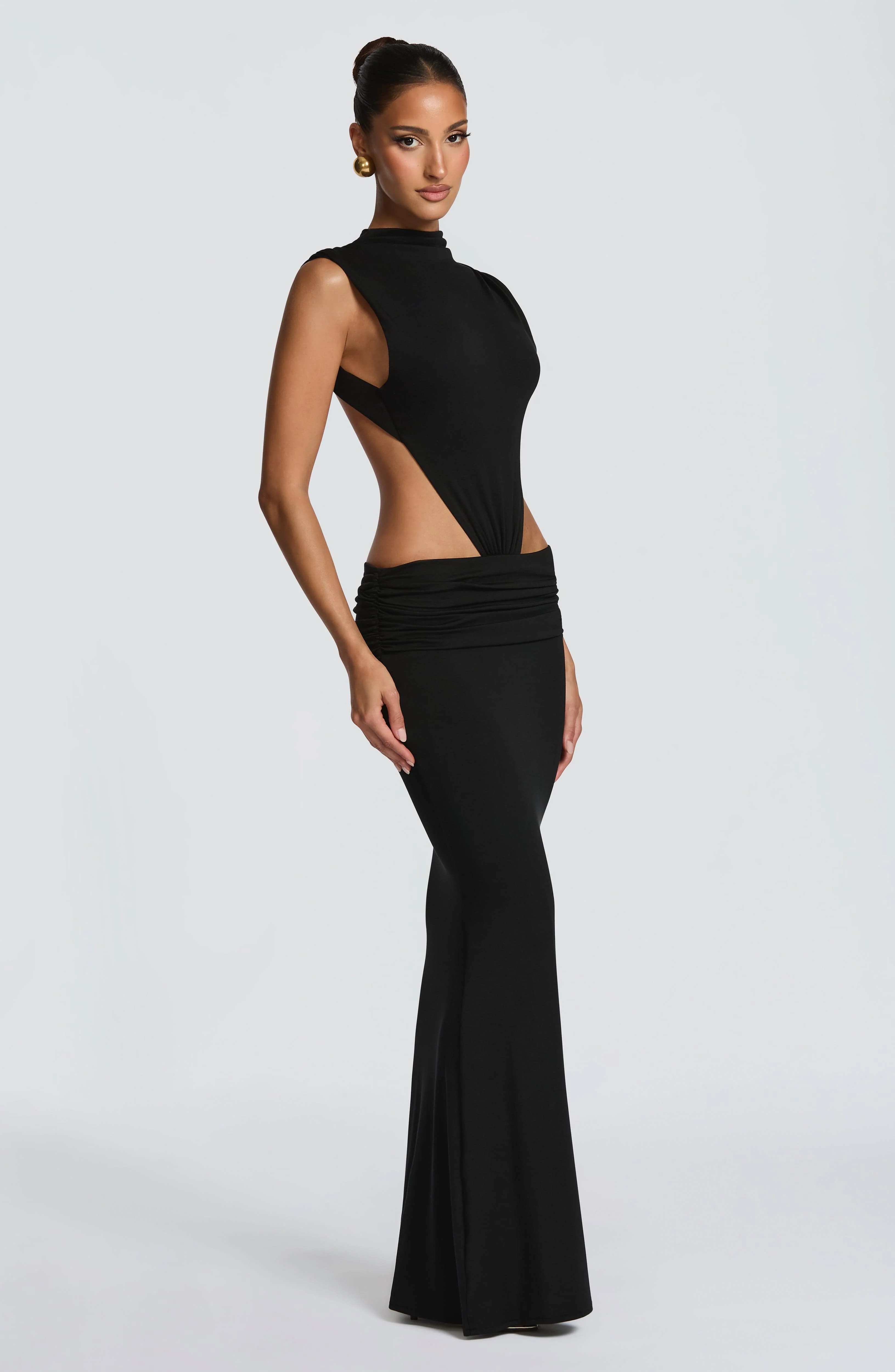 Fenella Maxi Dress - Black - Image 10