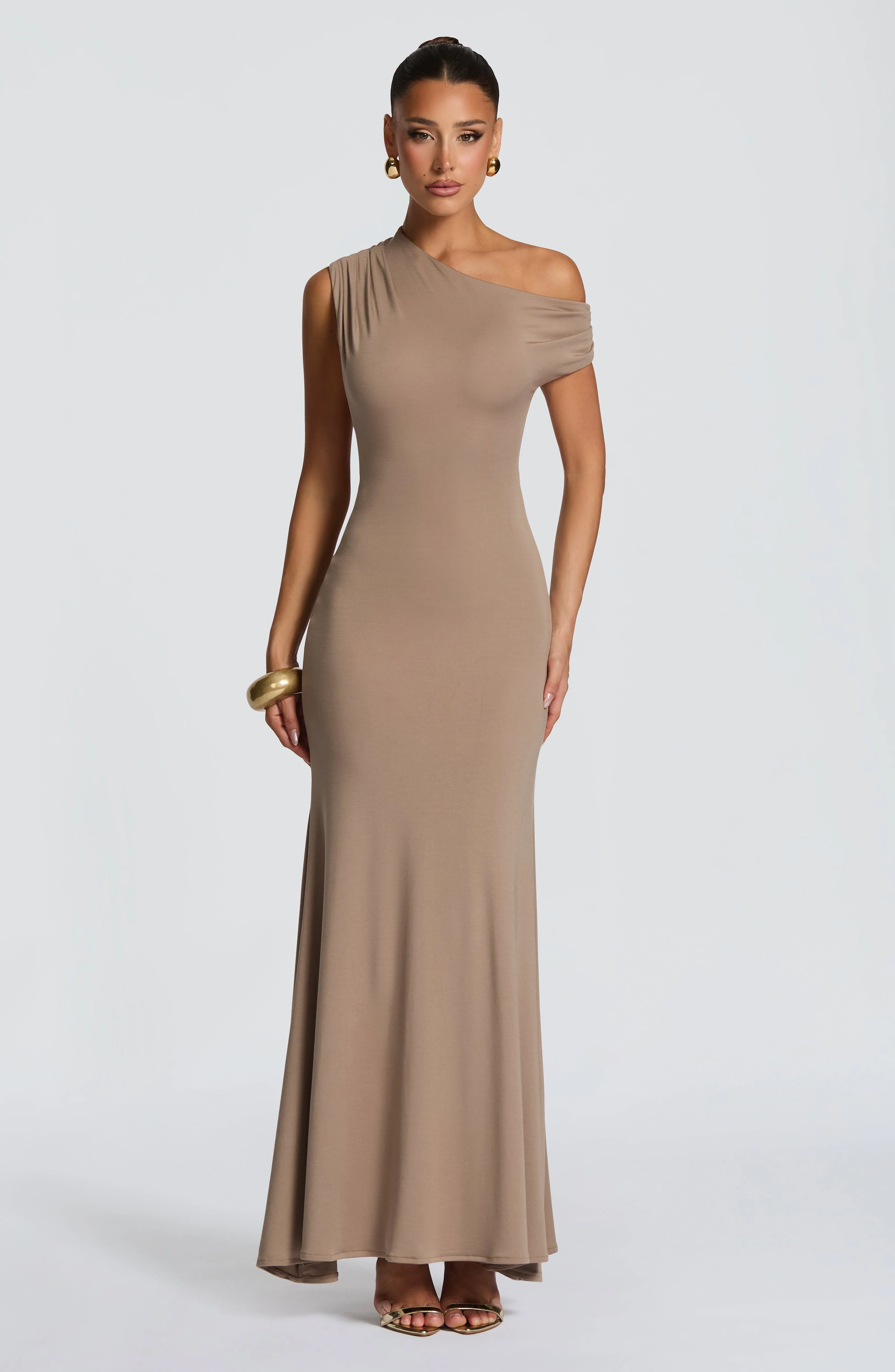 Fiora Maxi Dress - Stone - Image 3
