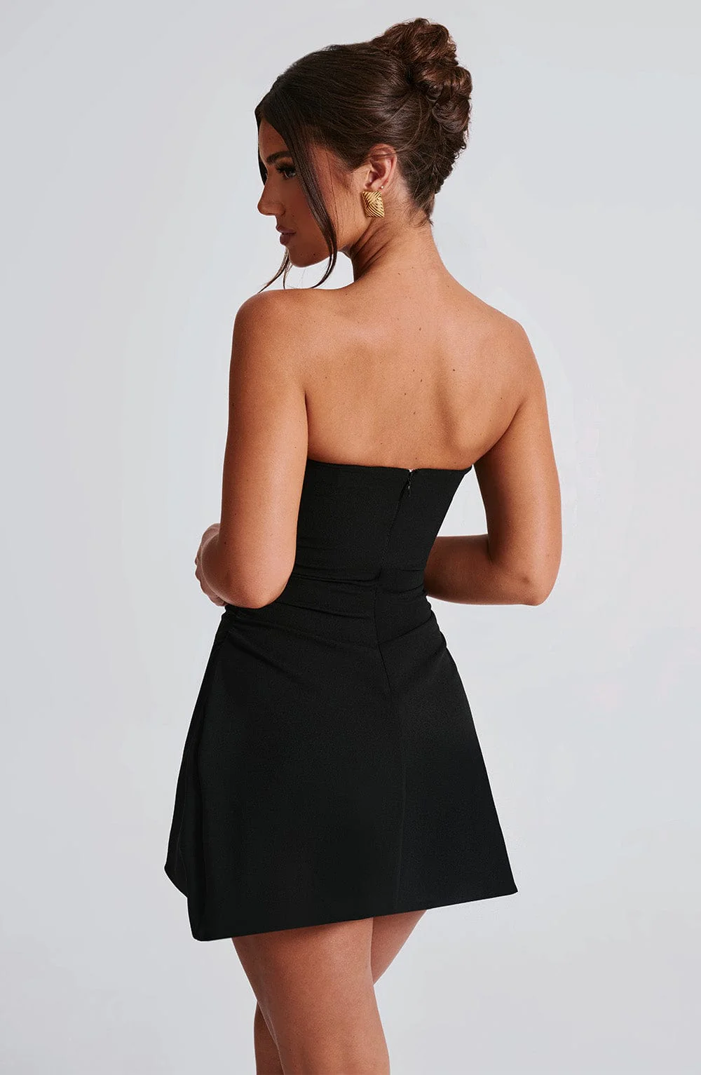 Fleur Mini Dress - Black - Image 5