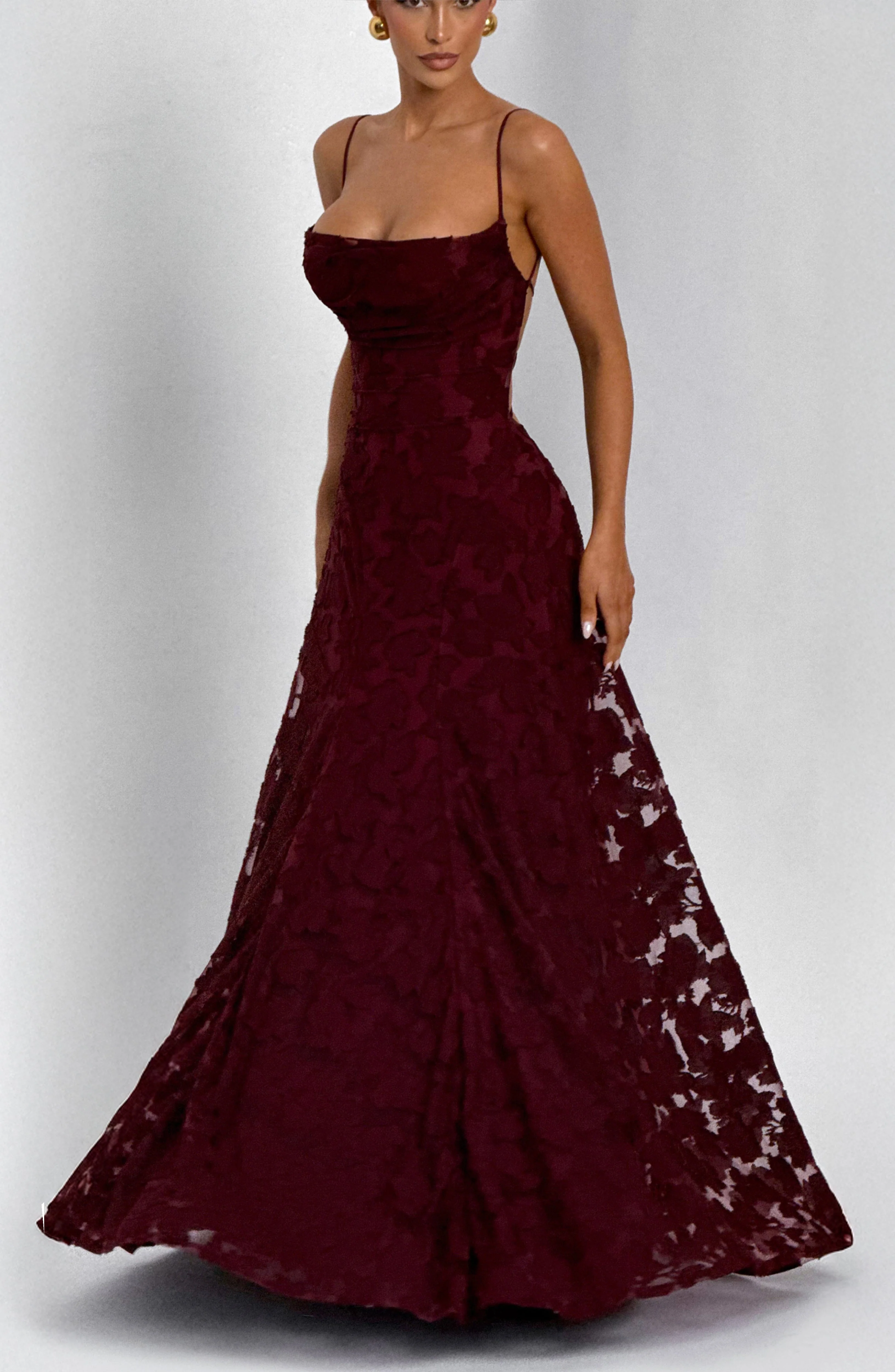 Francis Maxi Dress - Cherry Lacquer - Image 10