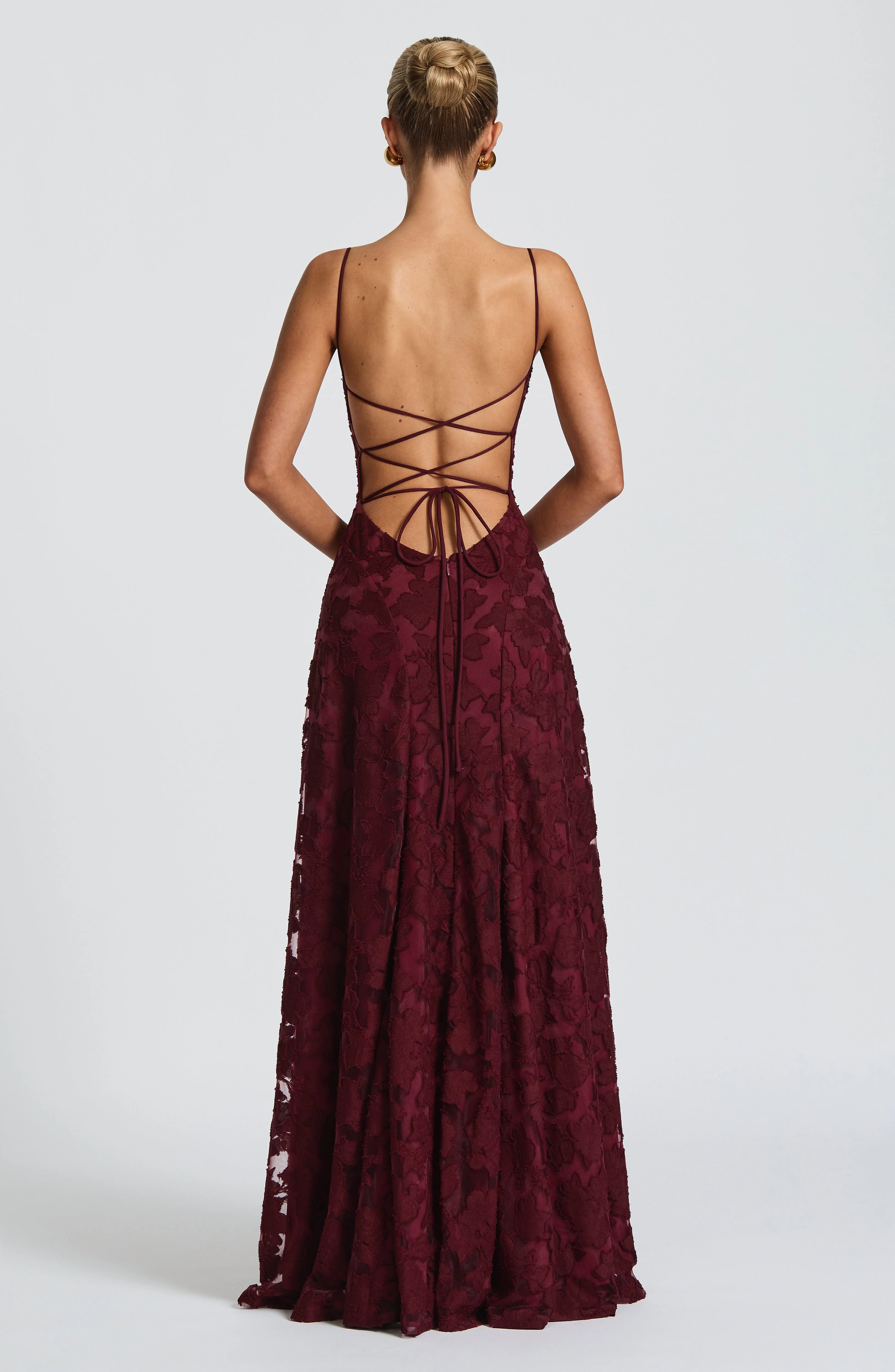 Francis Maxi Dress - Cherry Lacquer - Image 4