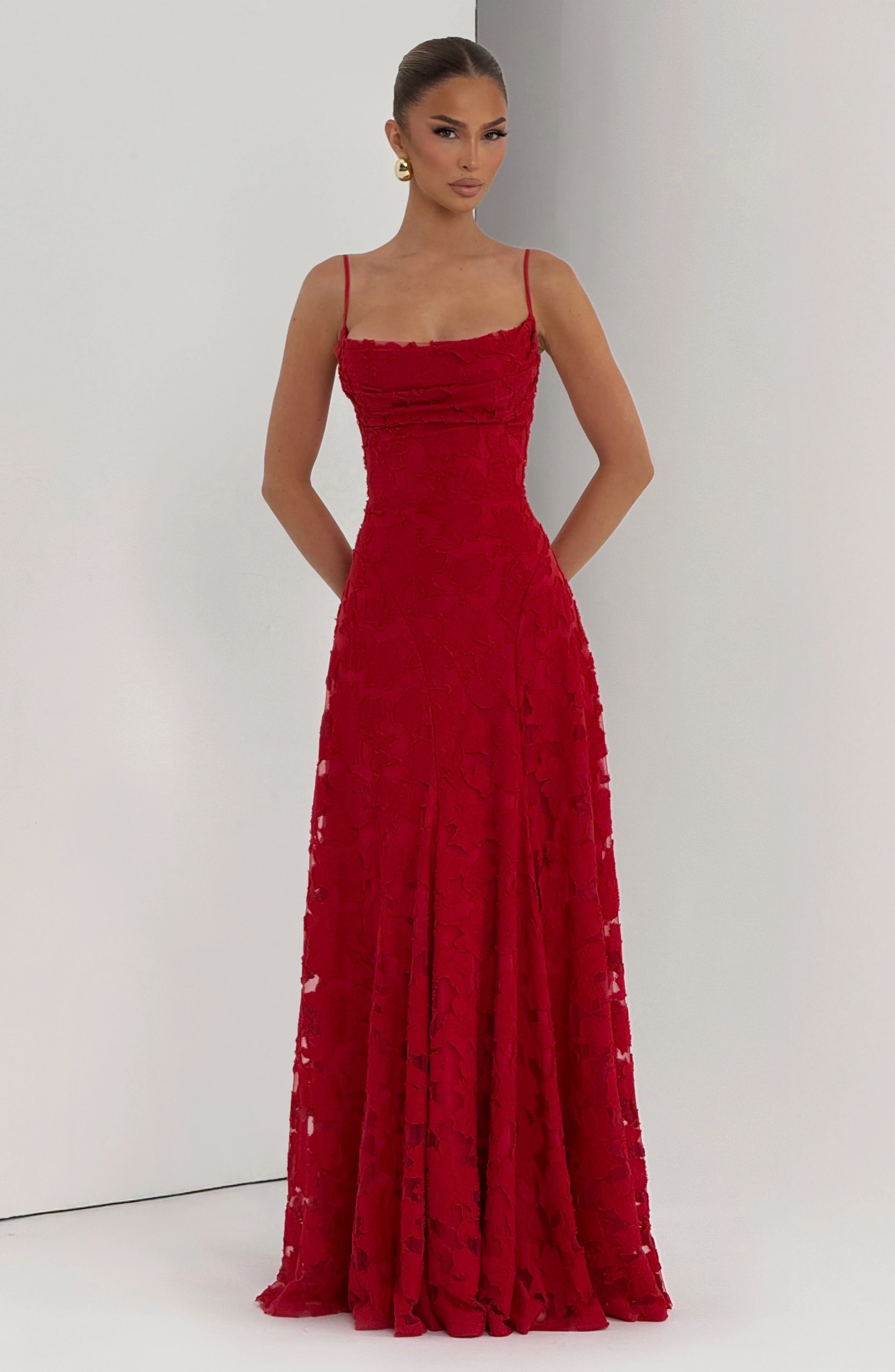 Francis Maxi Dress - Red - Image 6