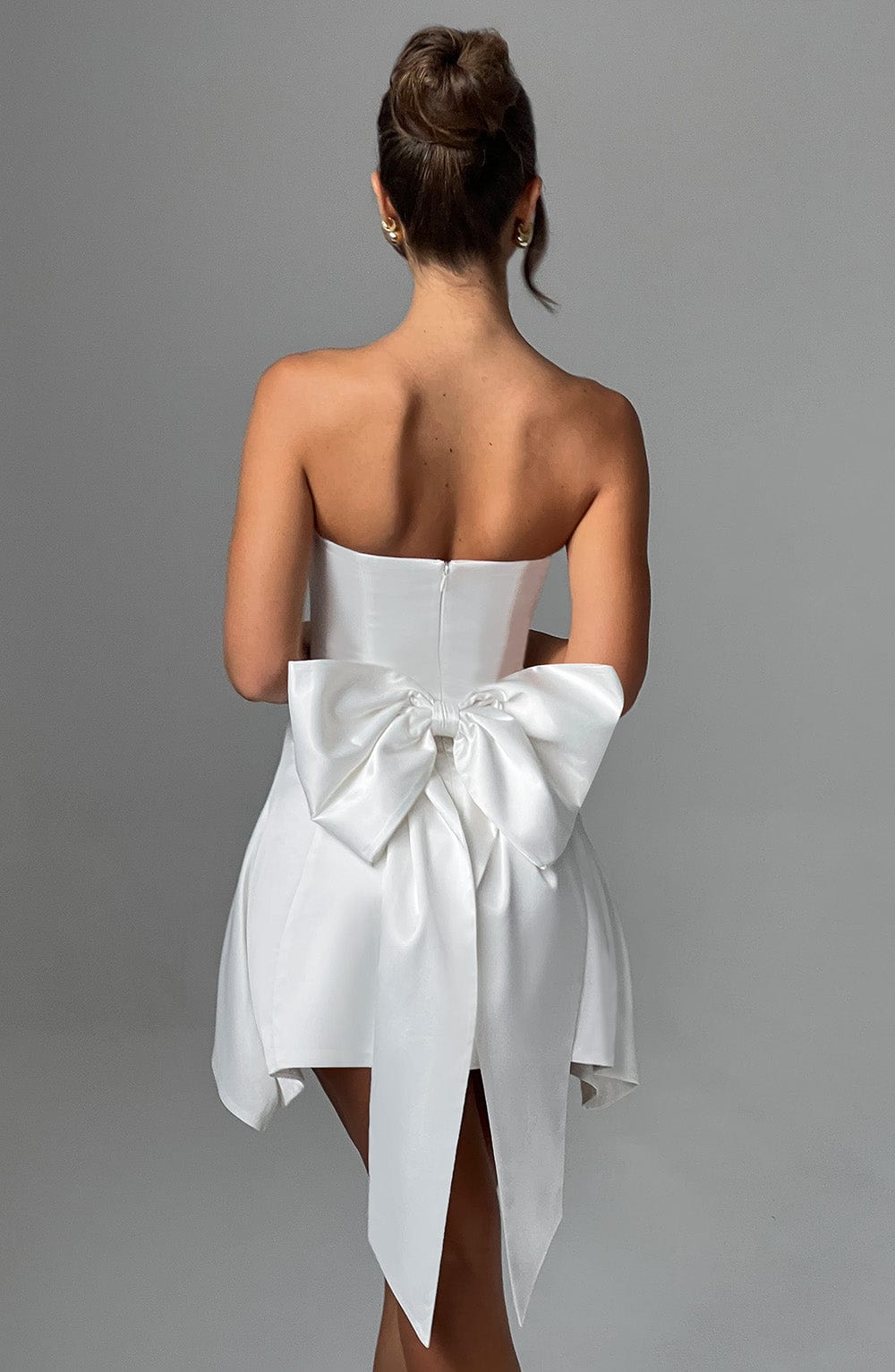 Freja Mini Dress - Ivory - Image 2