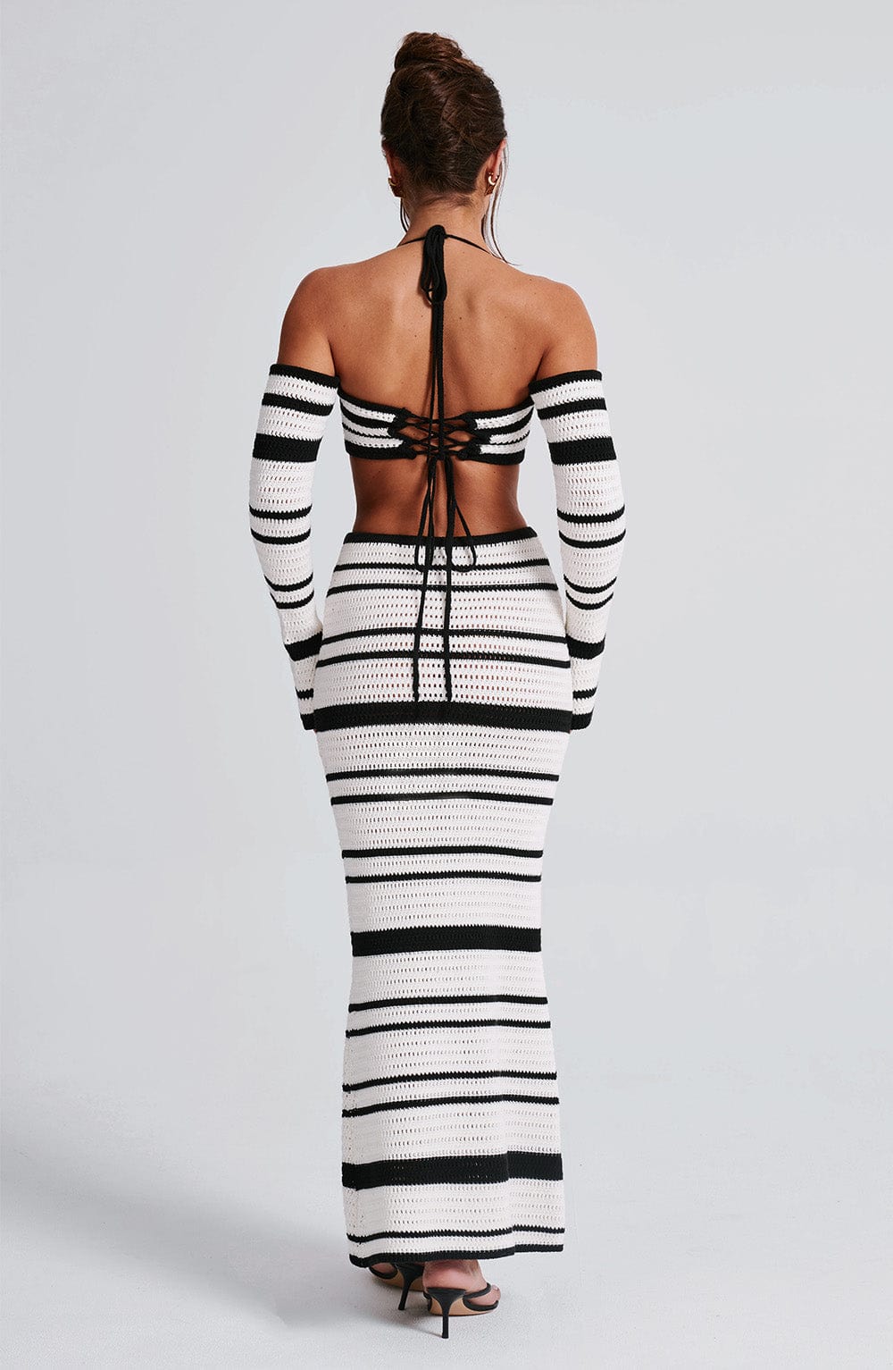 Georgia Maxi Skirt - Black/White - Image 8