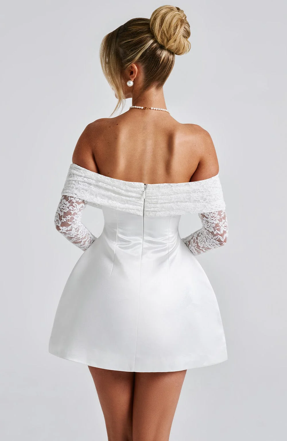 Georgianna Mini Dress - Ivory - Image 4