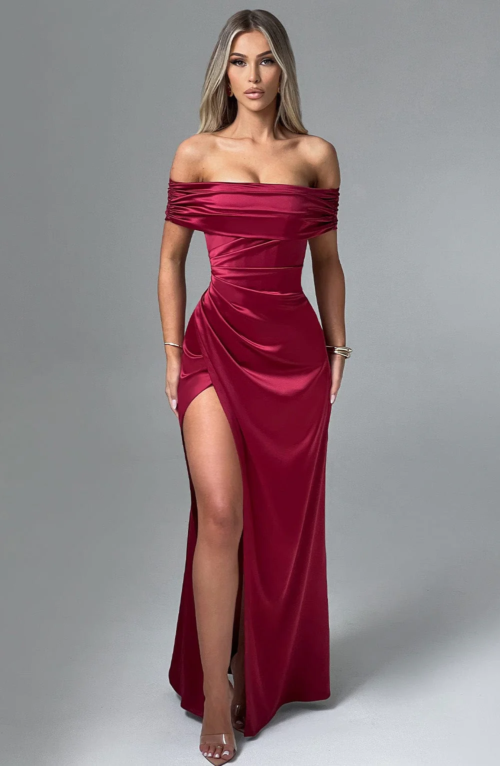 Gwendolyn Maxi Dress - Burgundy - Image 7