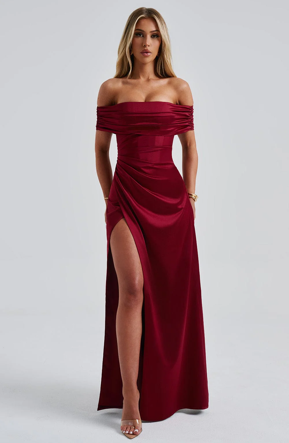 Gwendolyn Maxi Dress - Burgundy - Image 8