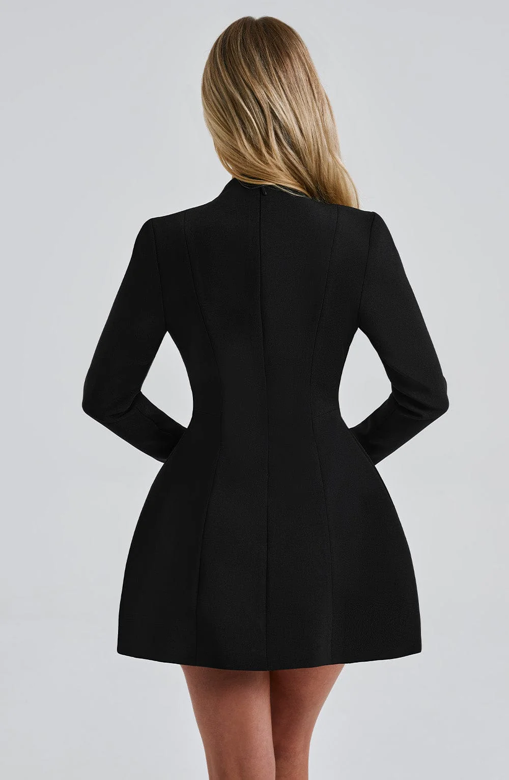 Greta Mini Dress - Black - Image 5