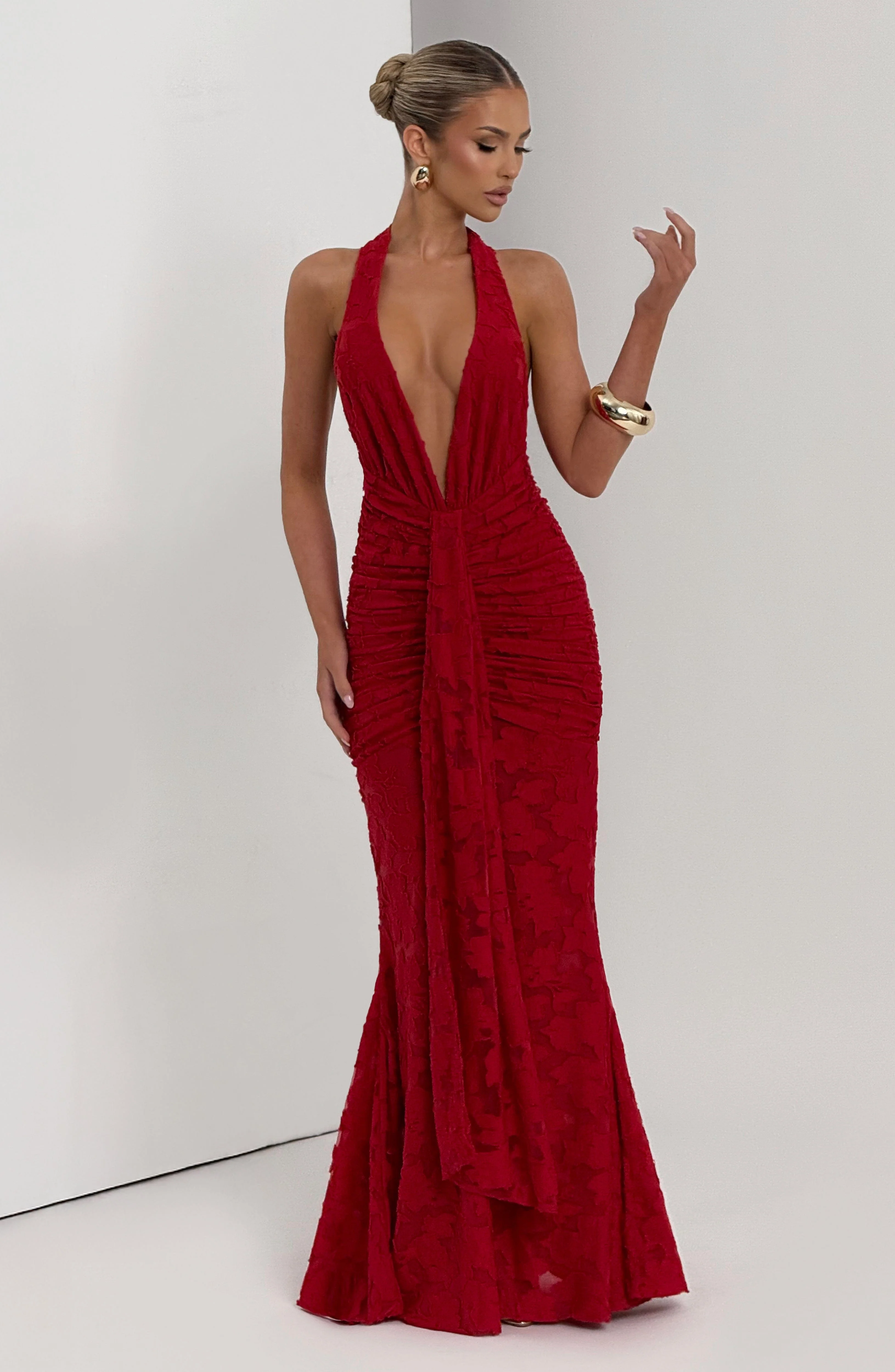 Guinevere Maxi Dress - Red - Image 7