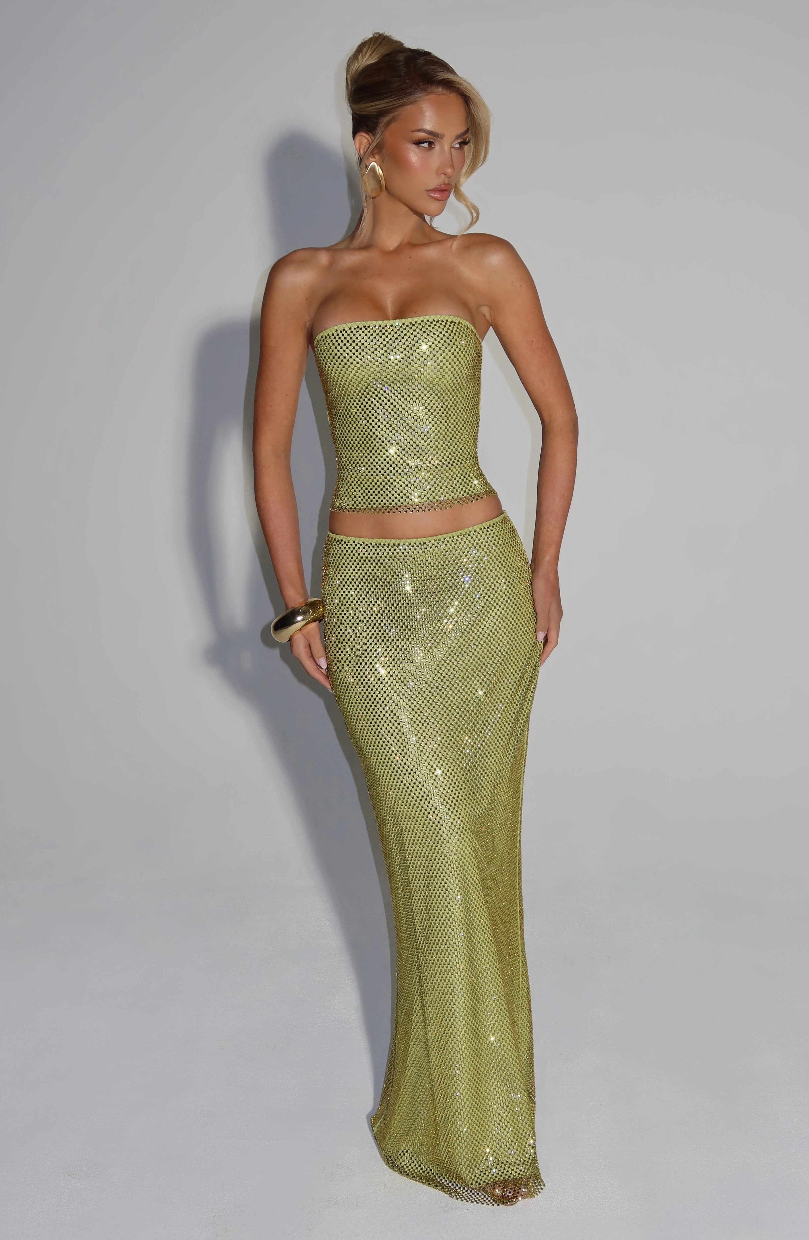 Hali Maxi Skirt - Olive - Image 3