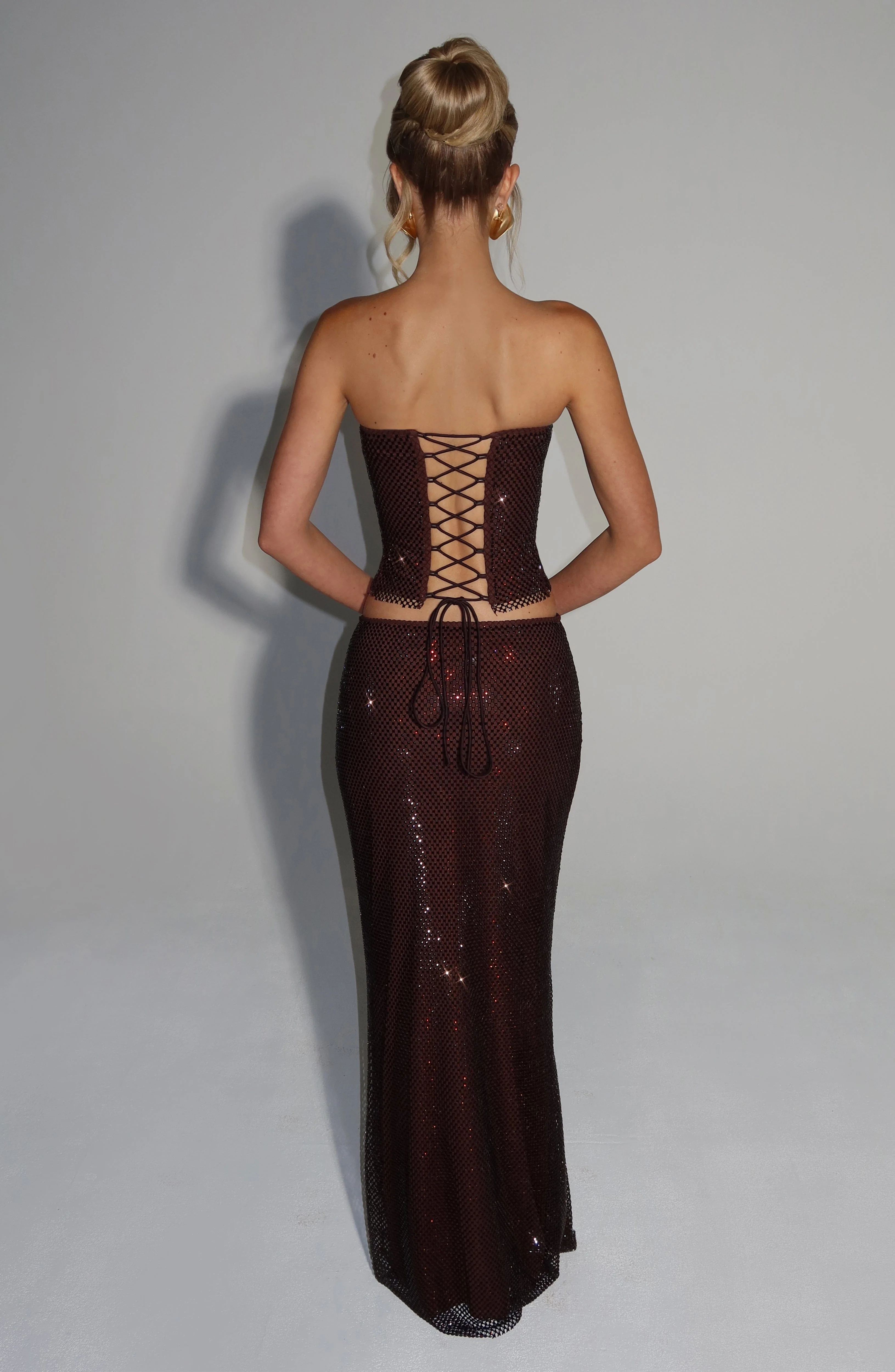 Hali Maxi Skirt - Plum Brown - Image 2