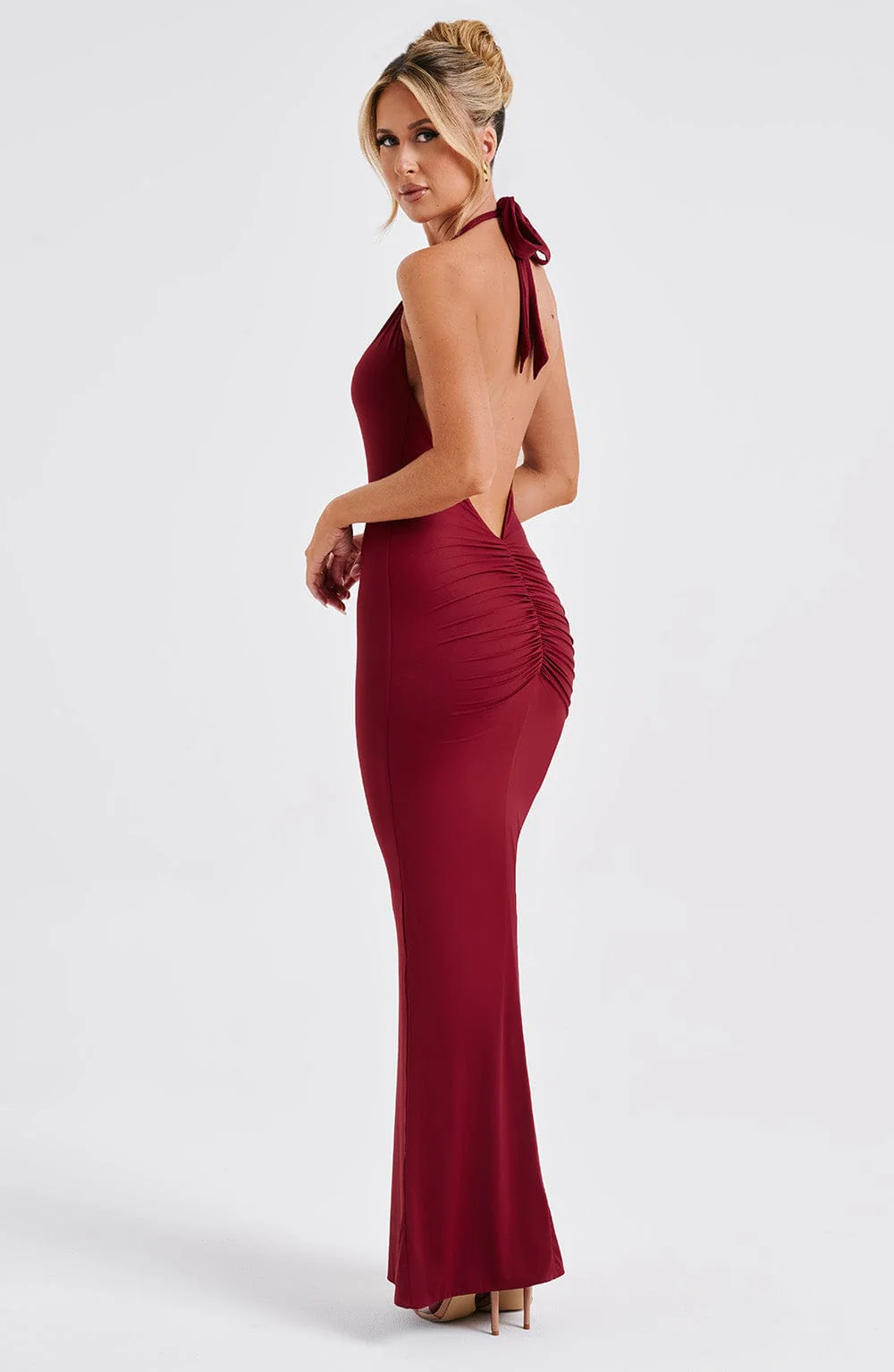 Harmonia Maxi Dress - Burgundy - Image 11
