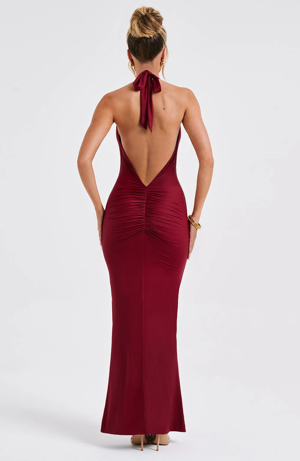 Harmonia Maxi Dress - Burgundy - Image 7