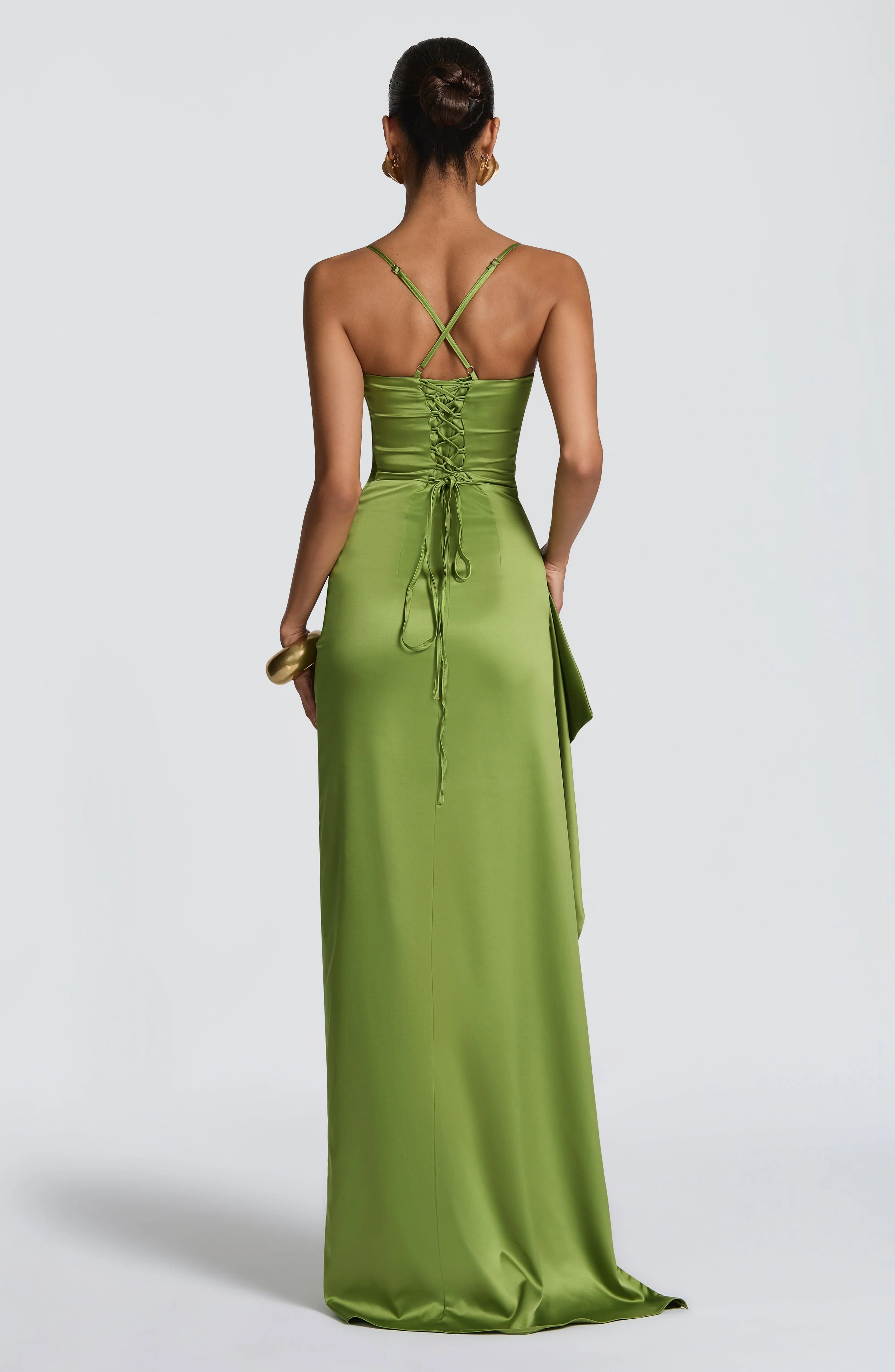 Helen Maxi Dress - Olive - Image 2