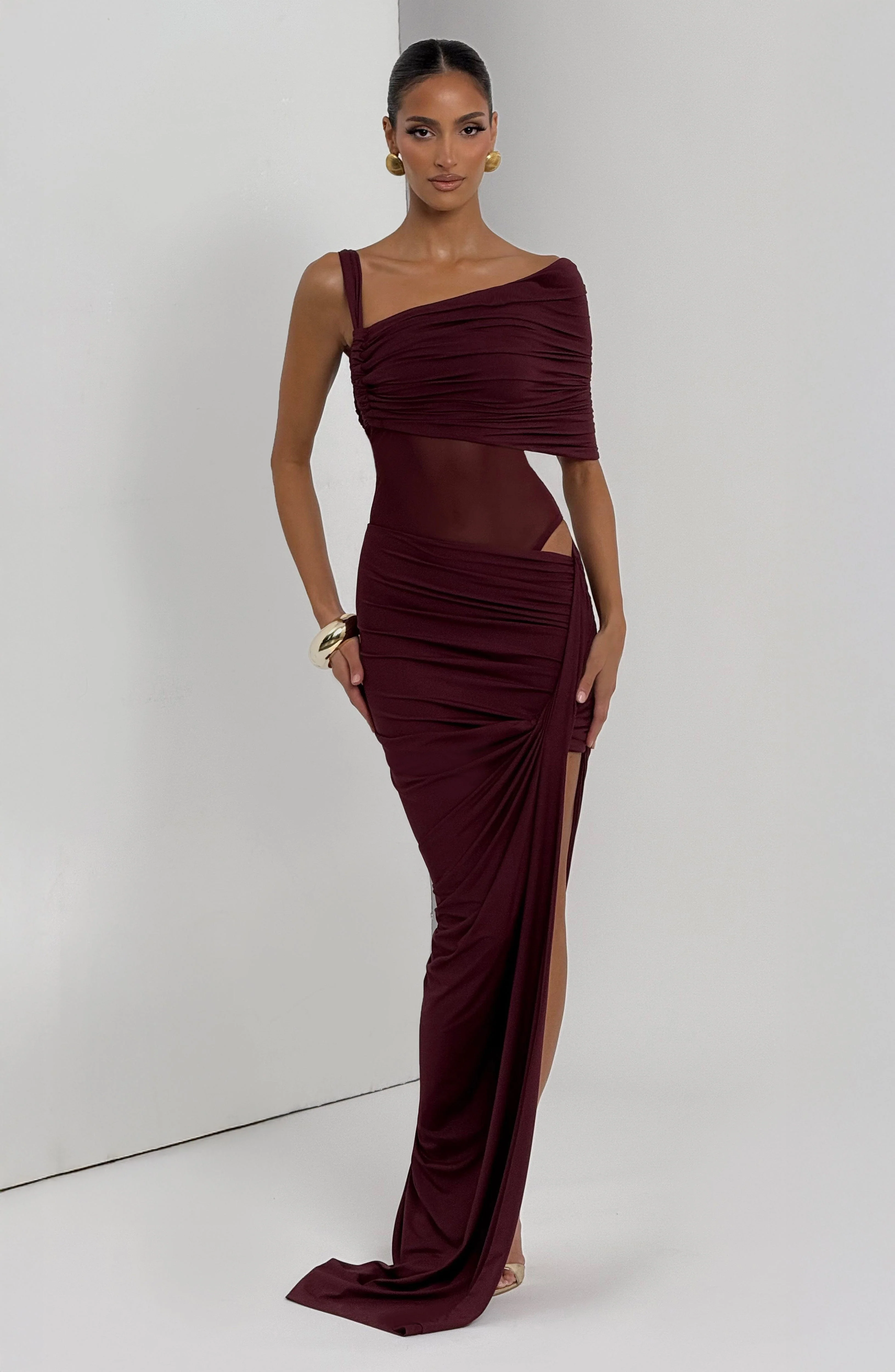 Henrietta Maxi Skirt - Cherry Lacquer - Image 10