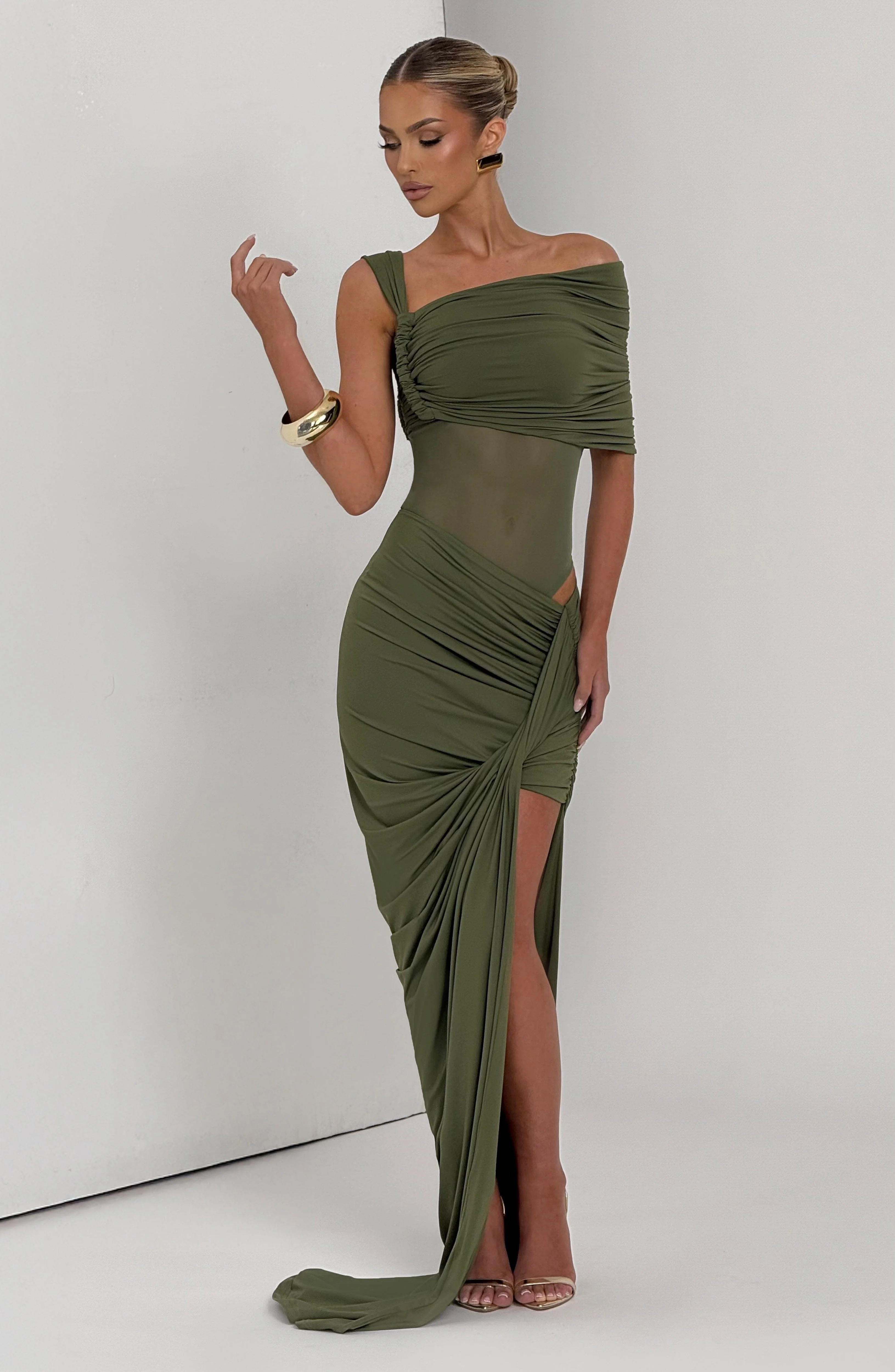 Henrietta Maxi Skirt - Khaki - Image 10