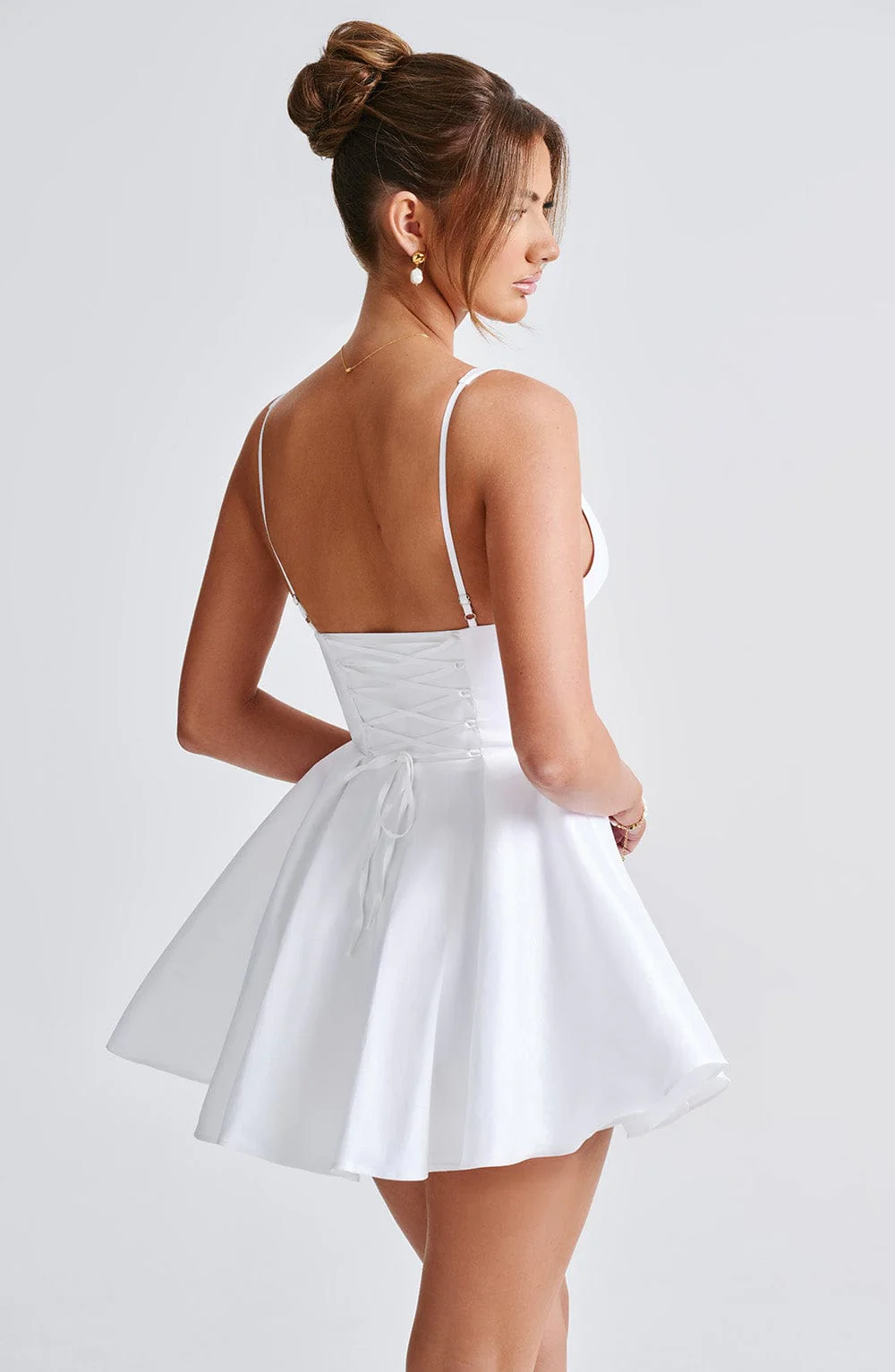 Imani Mini Dress - Ivory - Image 12