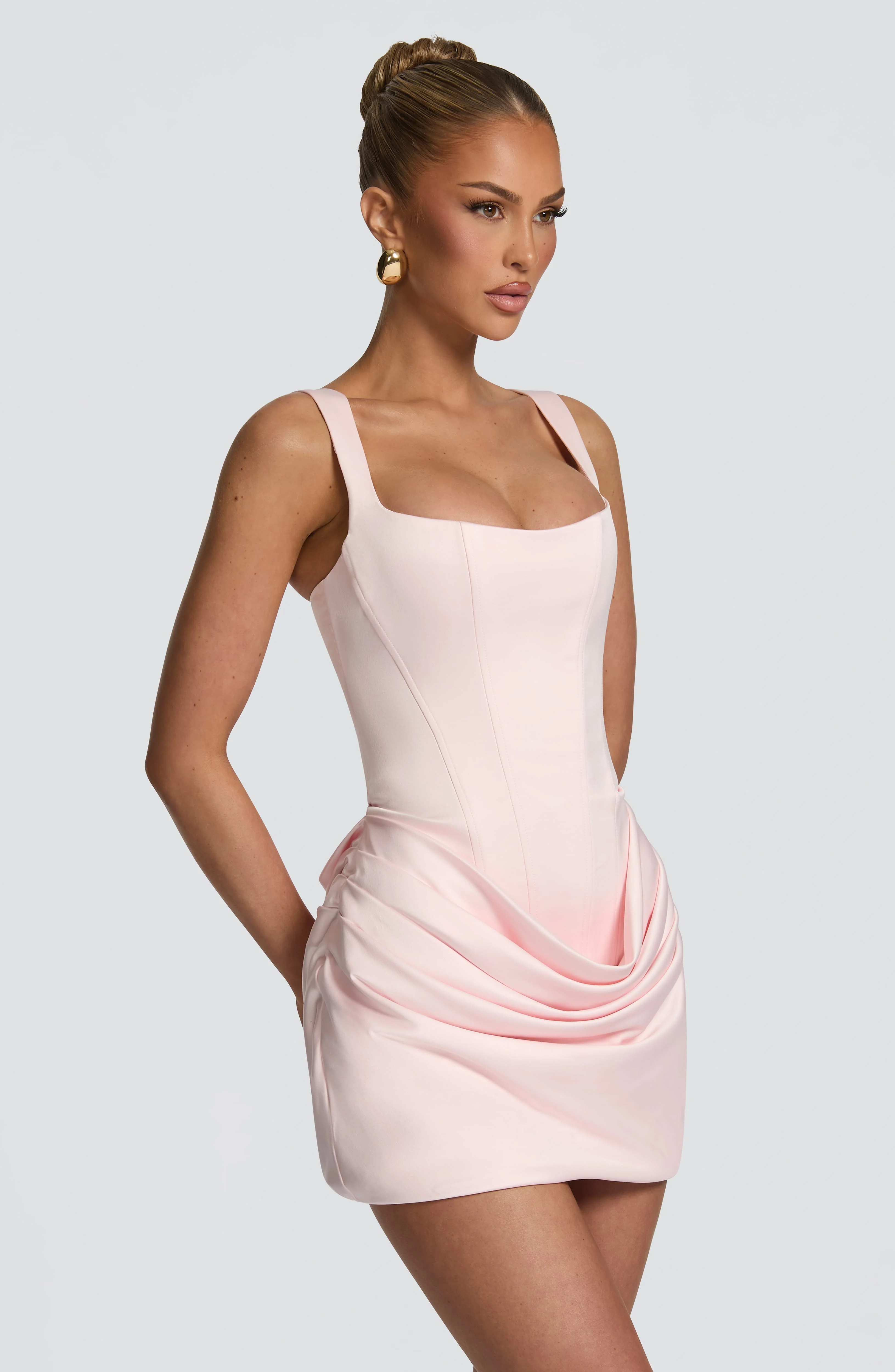 Imogen Mini Dress - Blush - Image 3