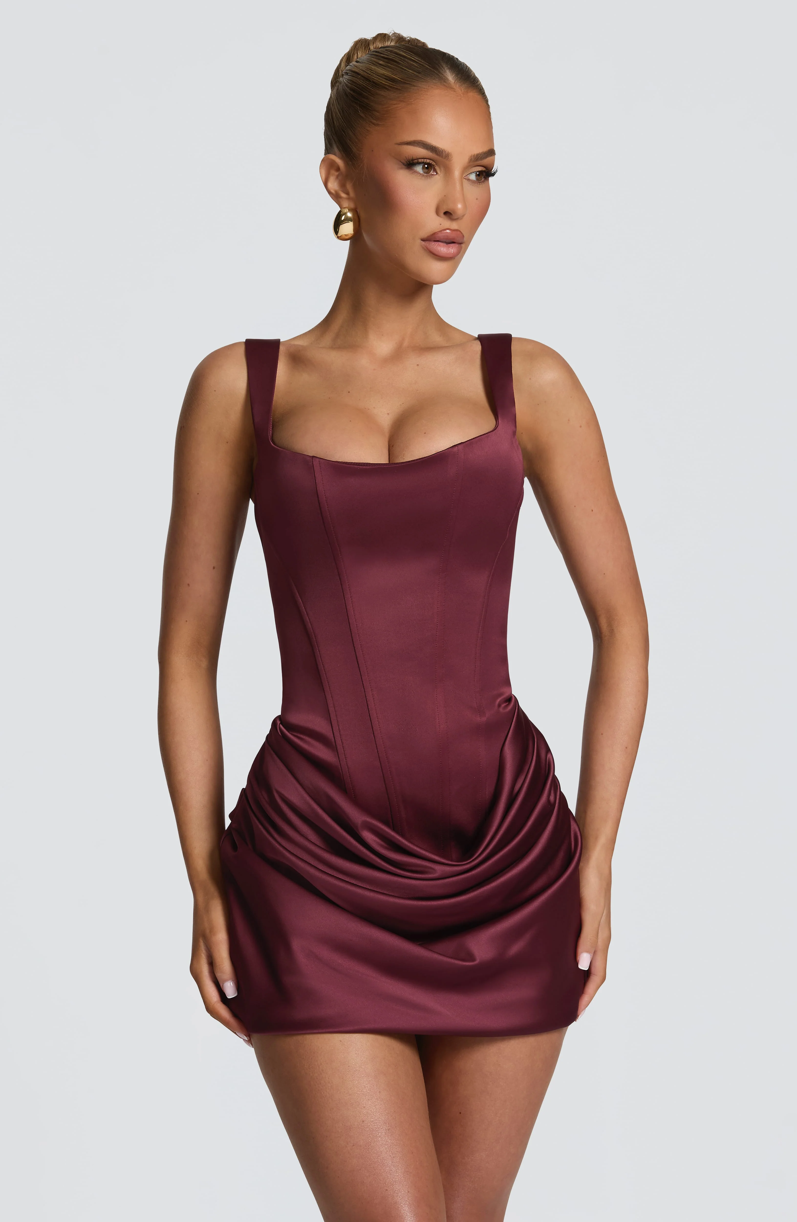 Imogen Mini Dress - Cherry Lacquer - Image 5