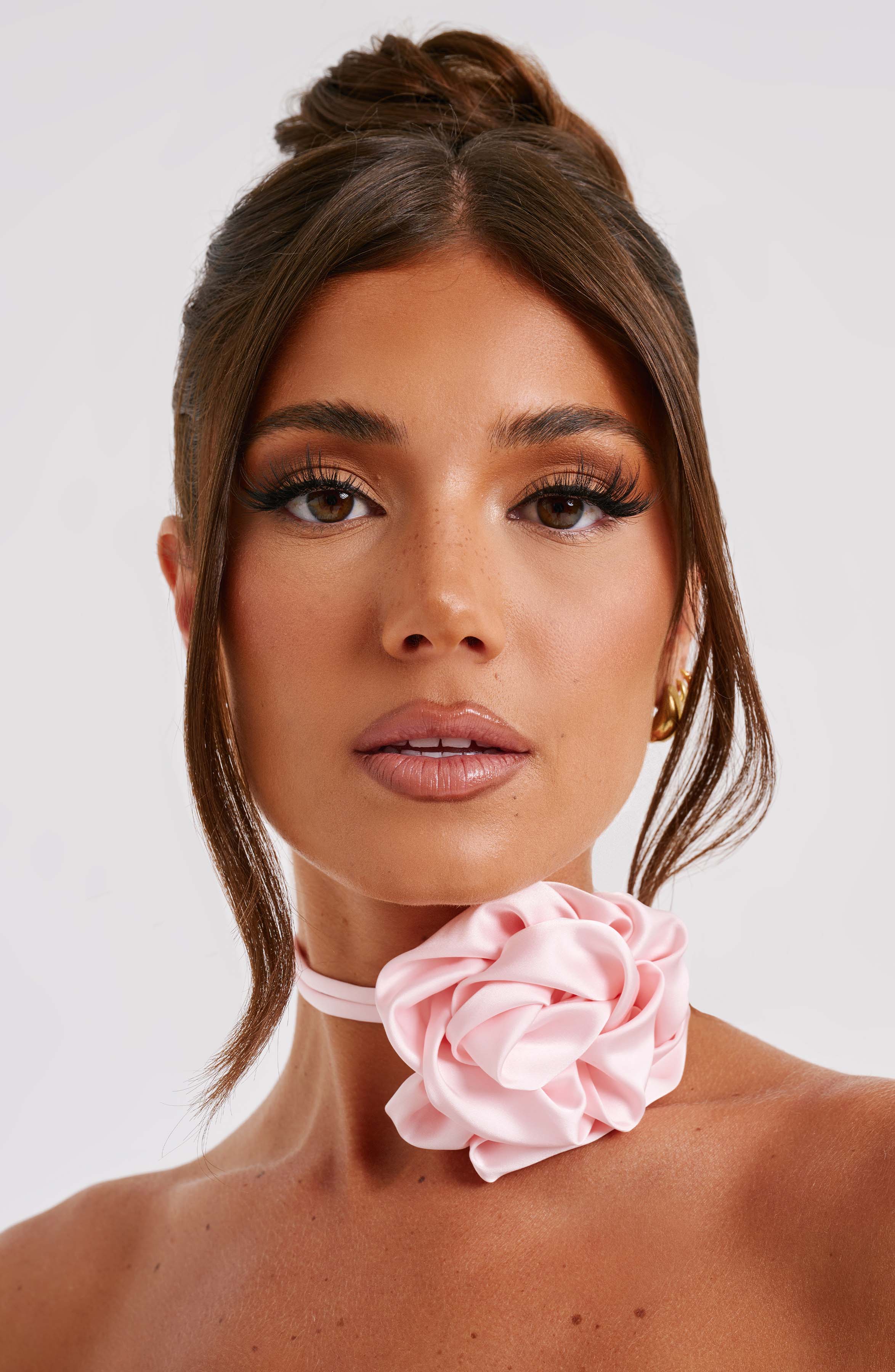 India Floral Neck Tie - Blush - Image 4