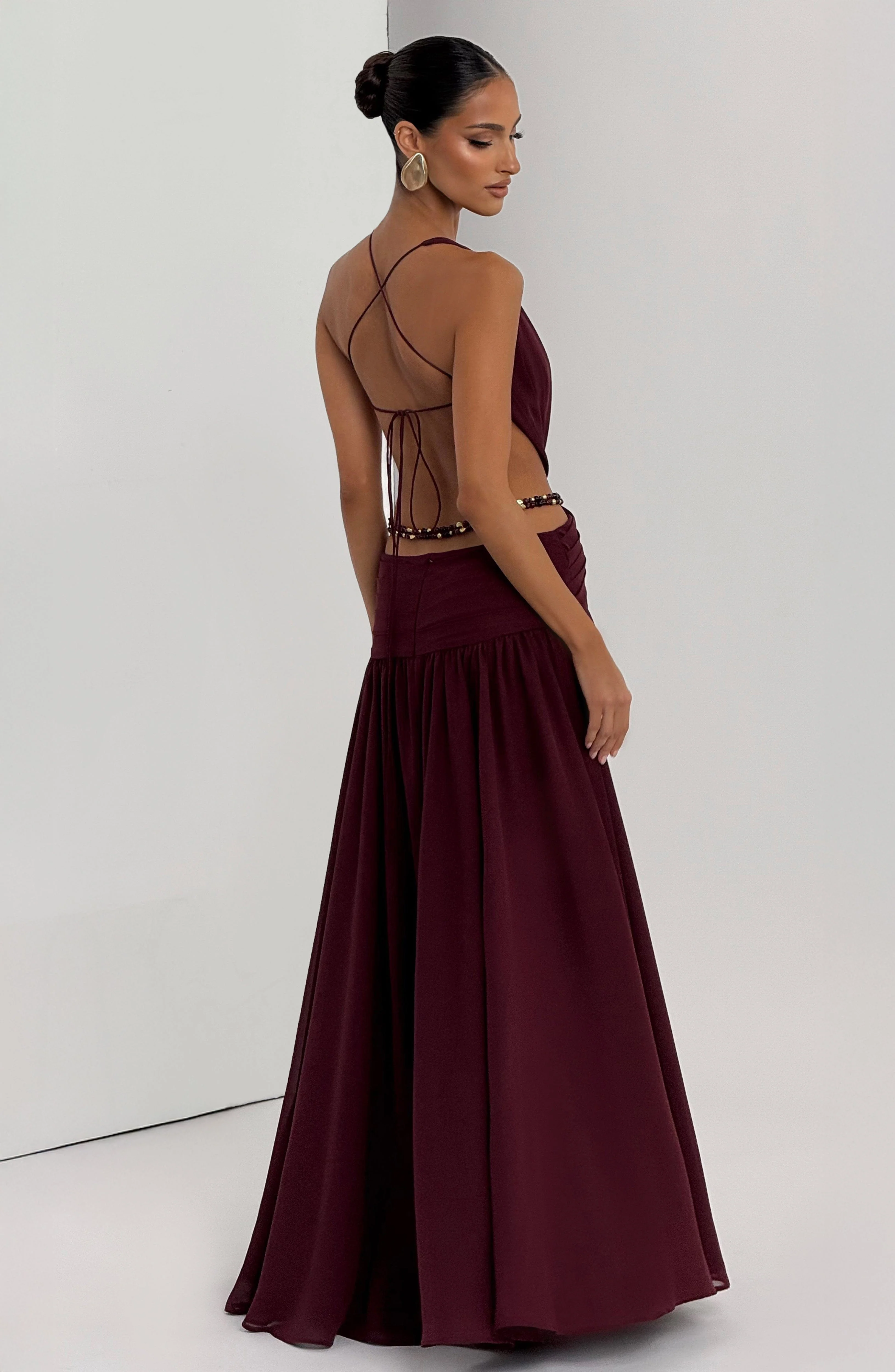 Indianna Maxi Dress - Cherry Lacquer - Image 10