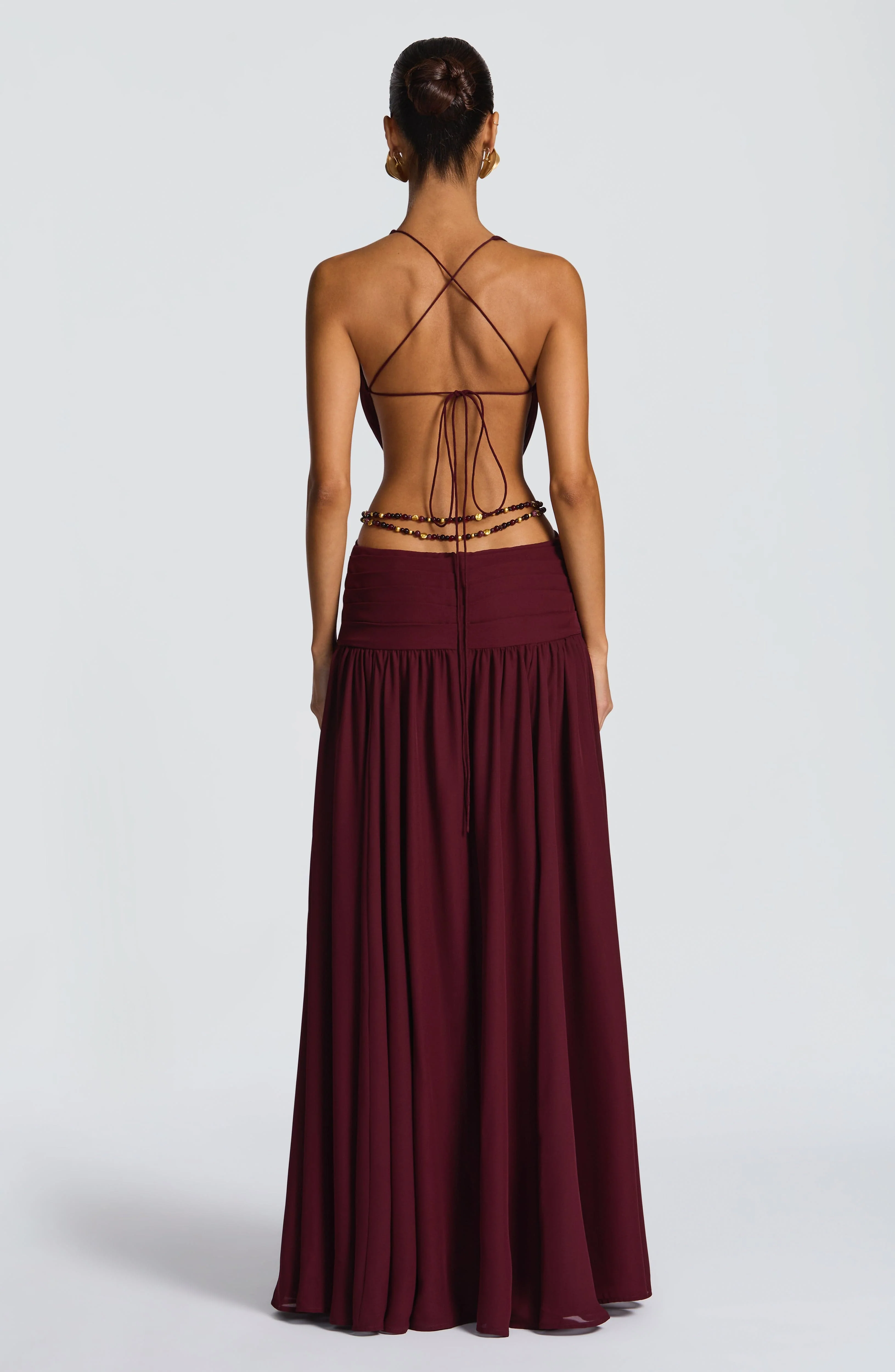 Indianna Maxi Dress - Cherry Lacquer - Image 3