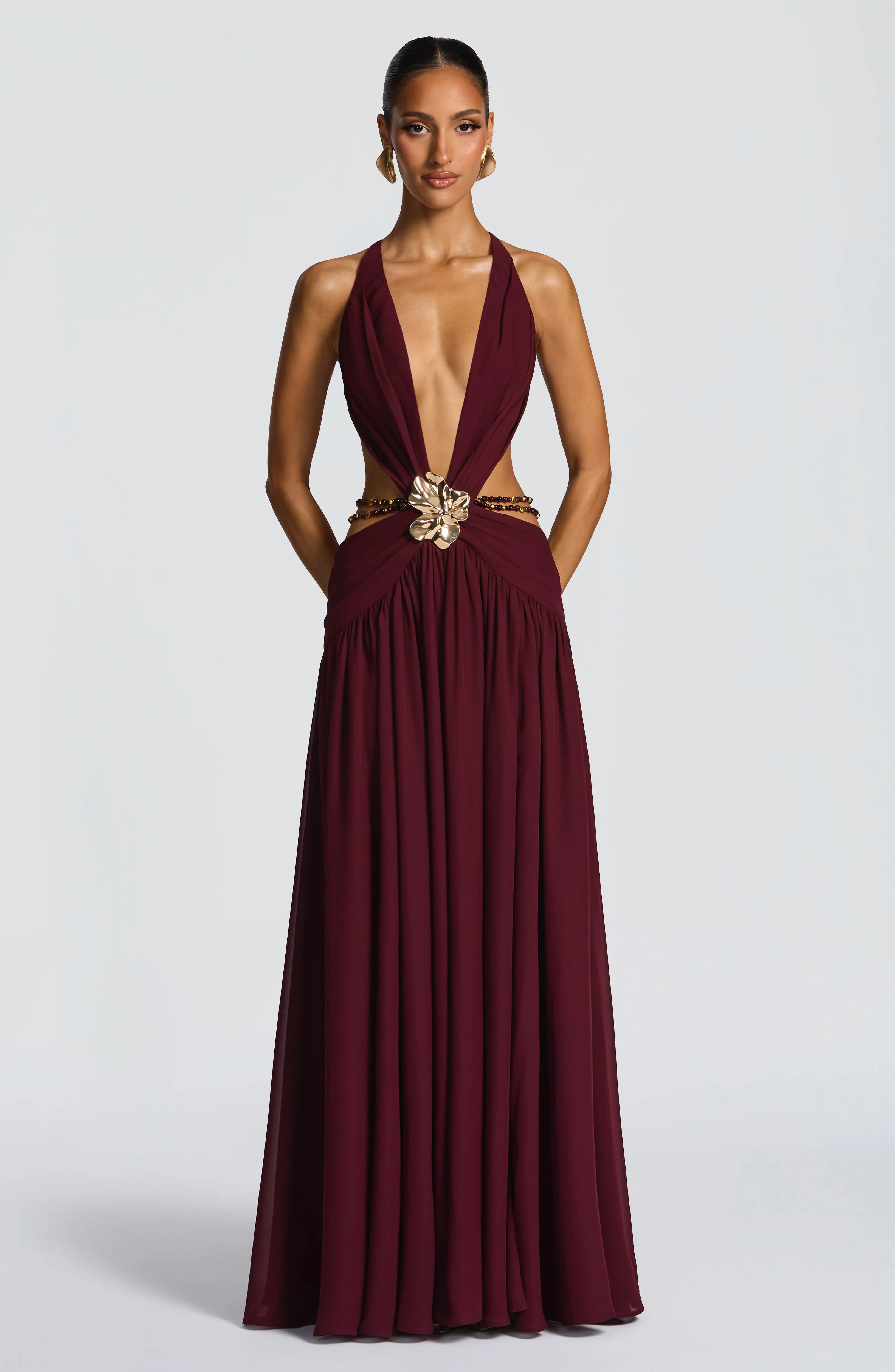 Indianna Maxi Dress - Cherry Lacquer - Image 6