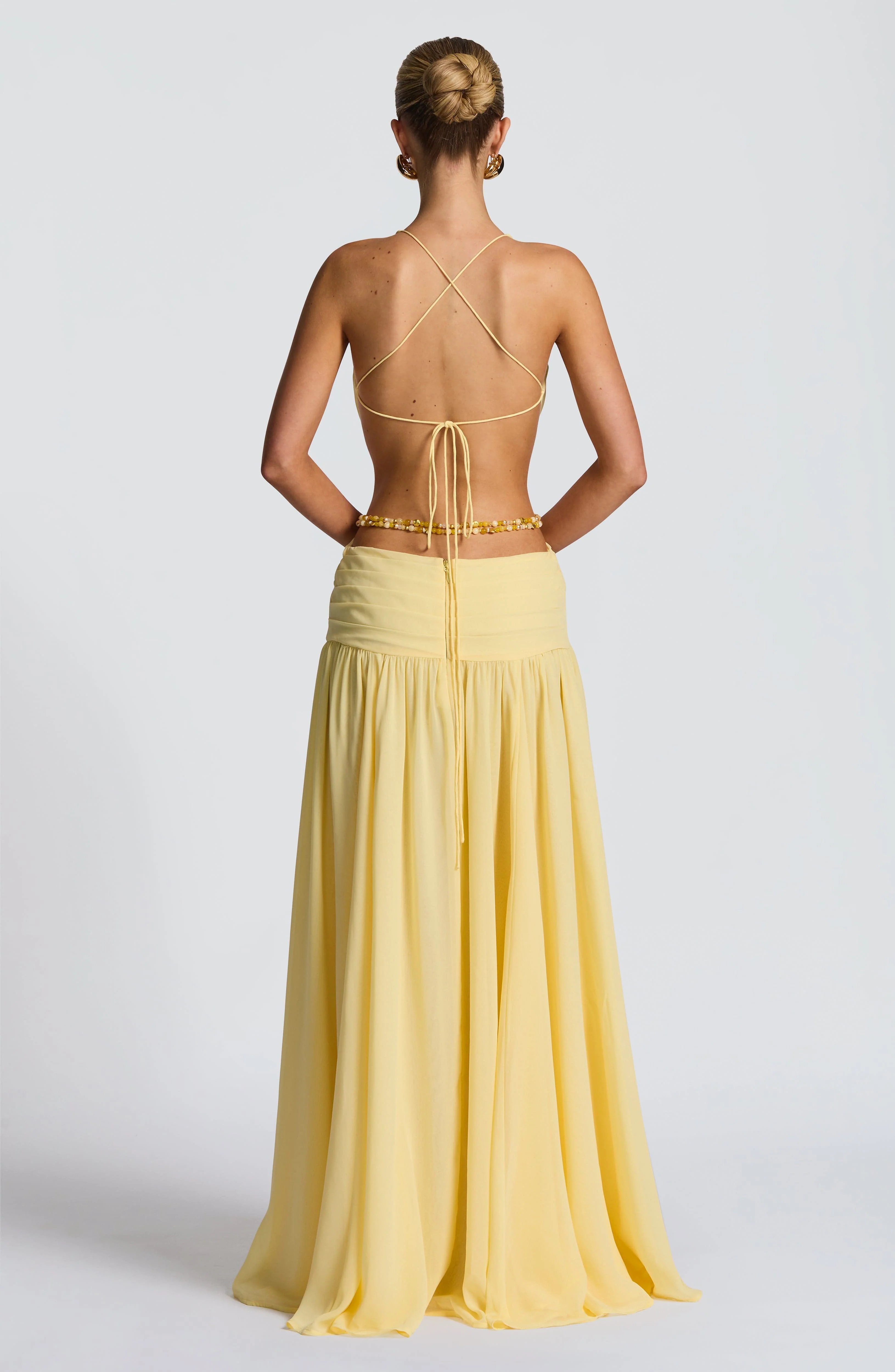 Indianna Maxi Dress - Lemon - Image 3