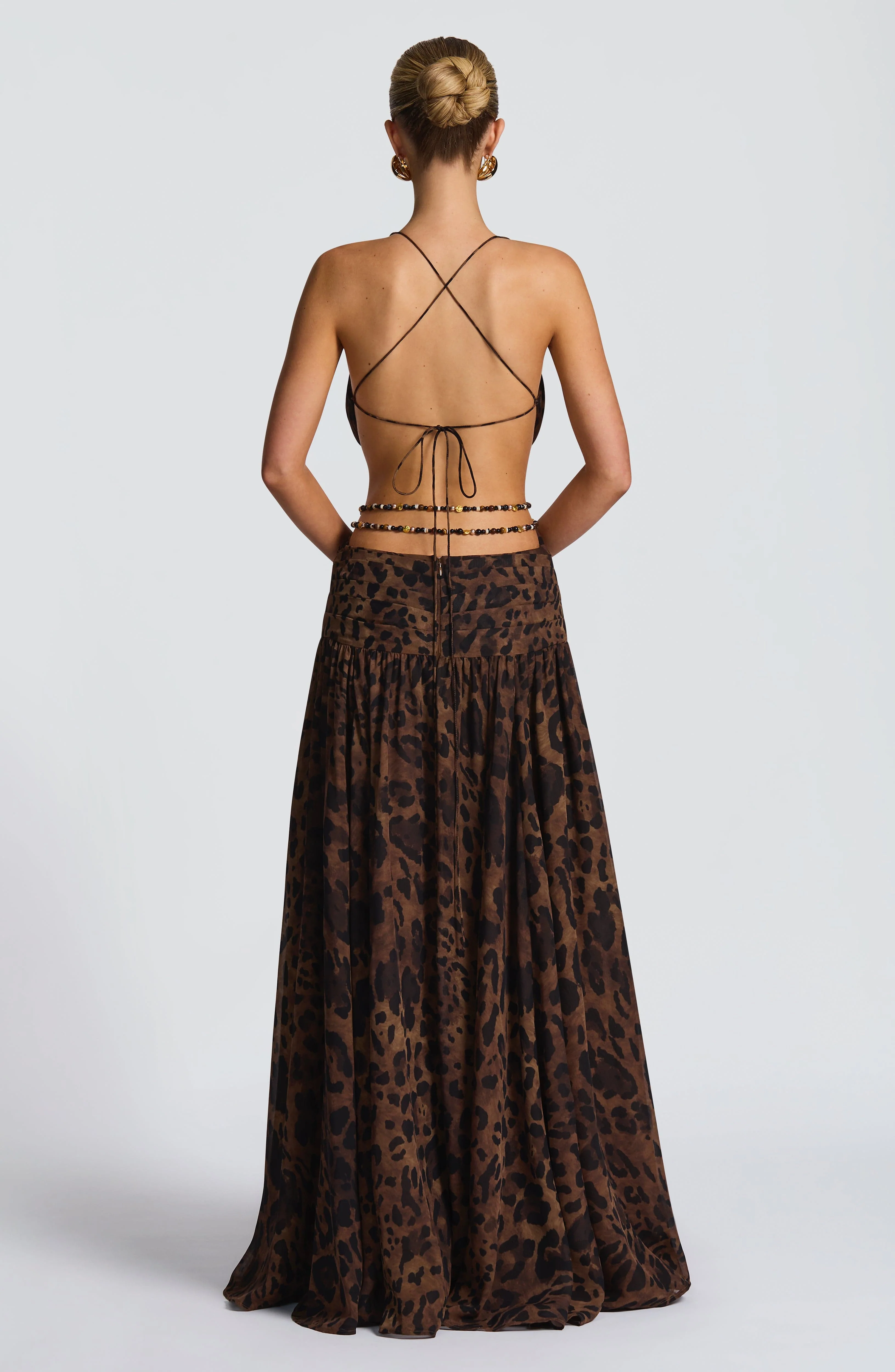 Indianna Maxi Dress - Leopard Print - Image 2