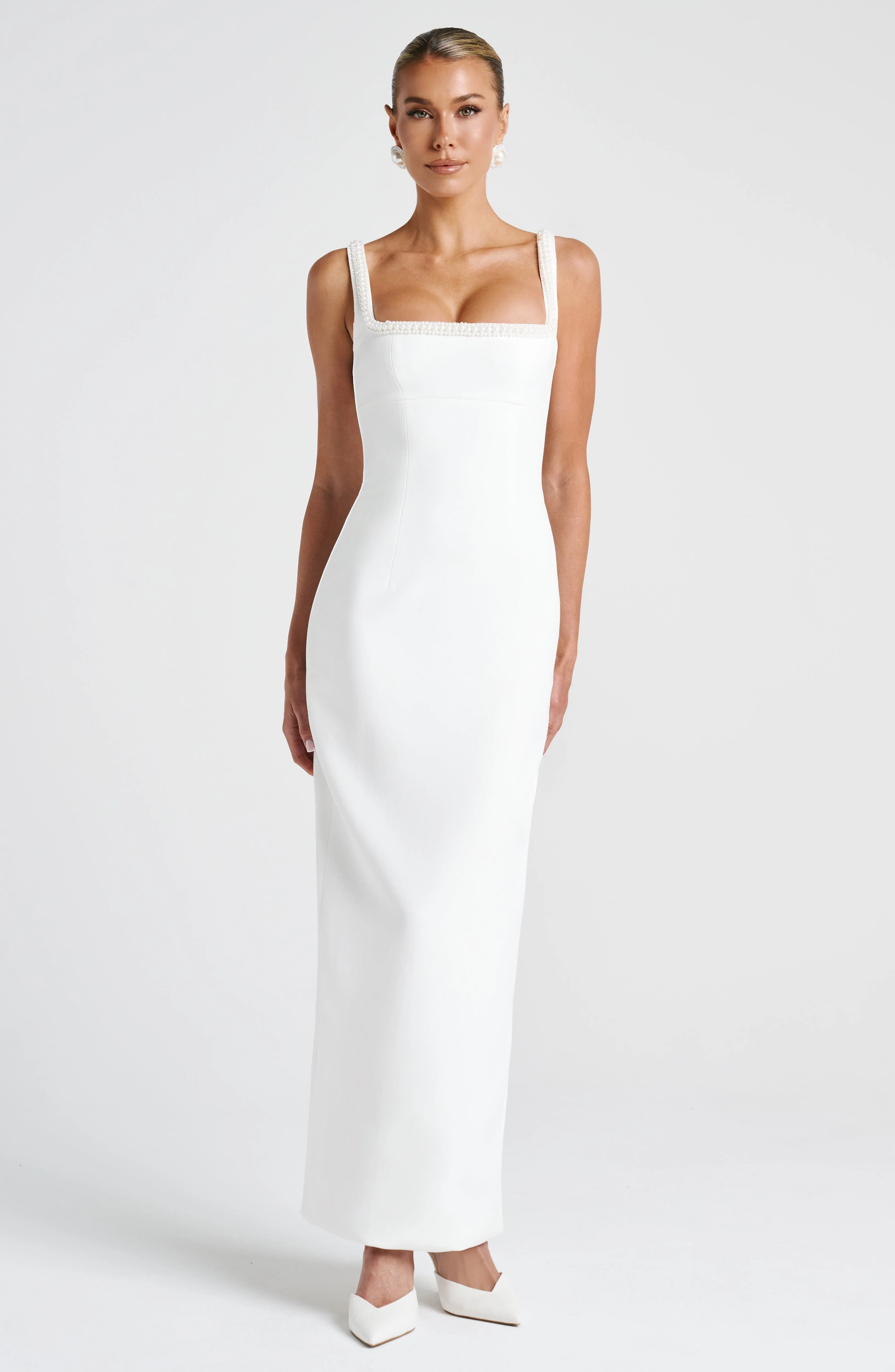 Ines Midaxi Dress - Ivory - Image 7