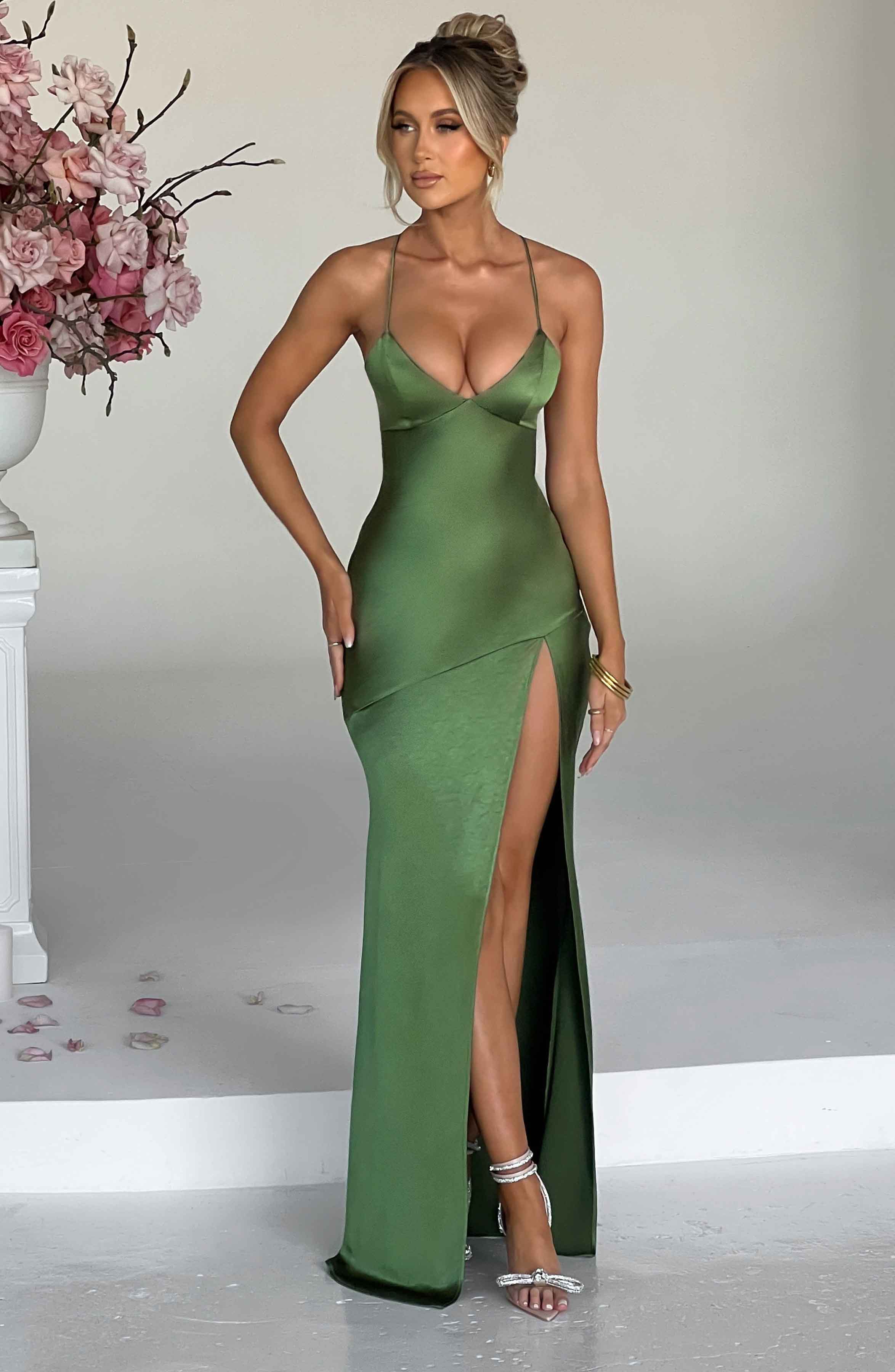 Isobel Maxi Dress - Emerald - Image 7